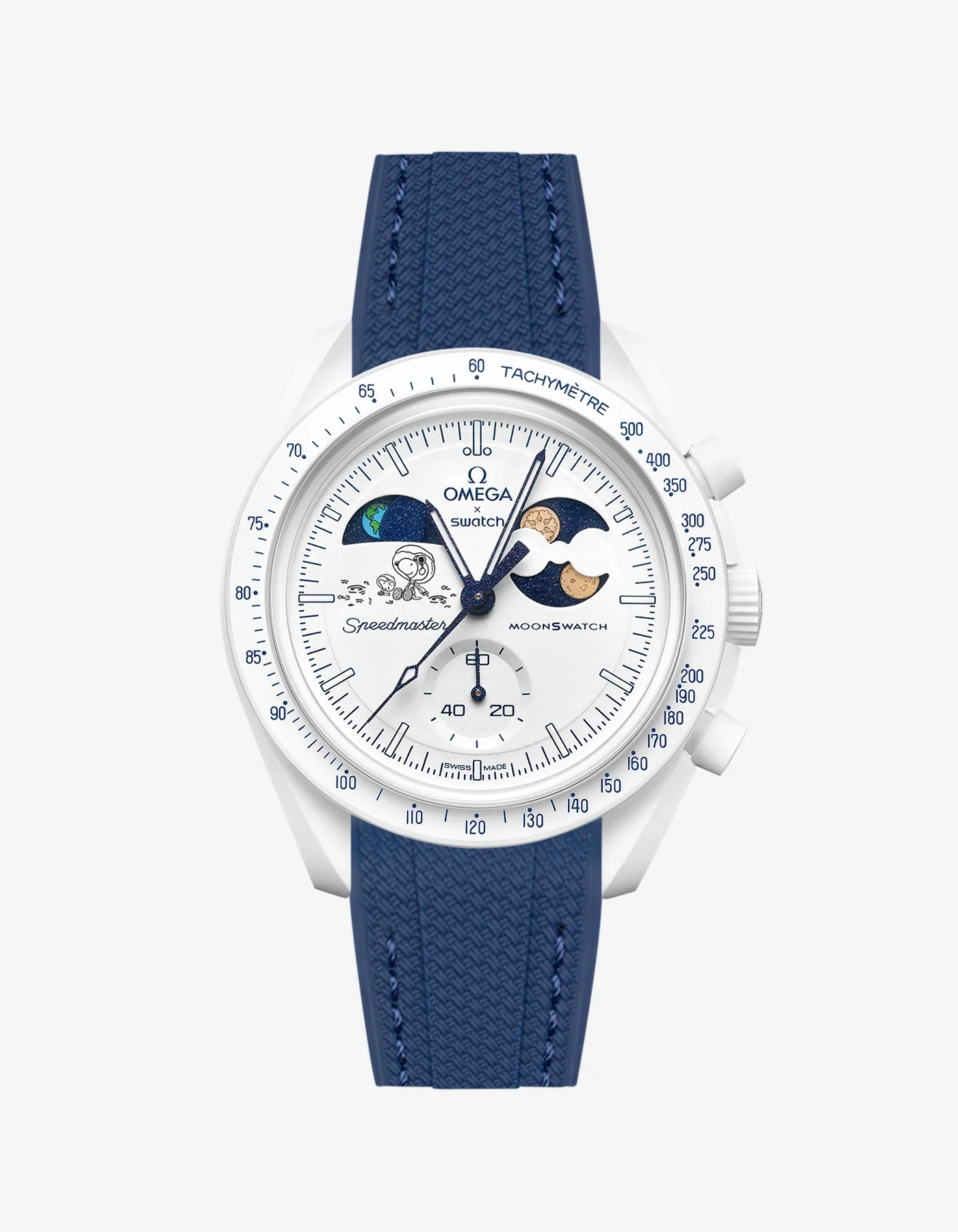 Rubber Strap For Omega x Swatch MoonSwatch Mission To Earthphase - Moonshine Gold Cold Moon - Image 14