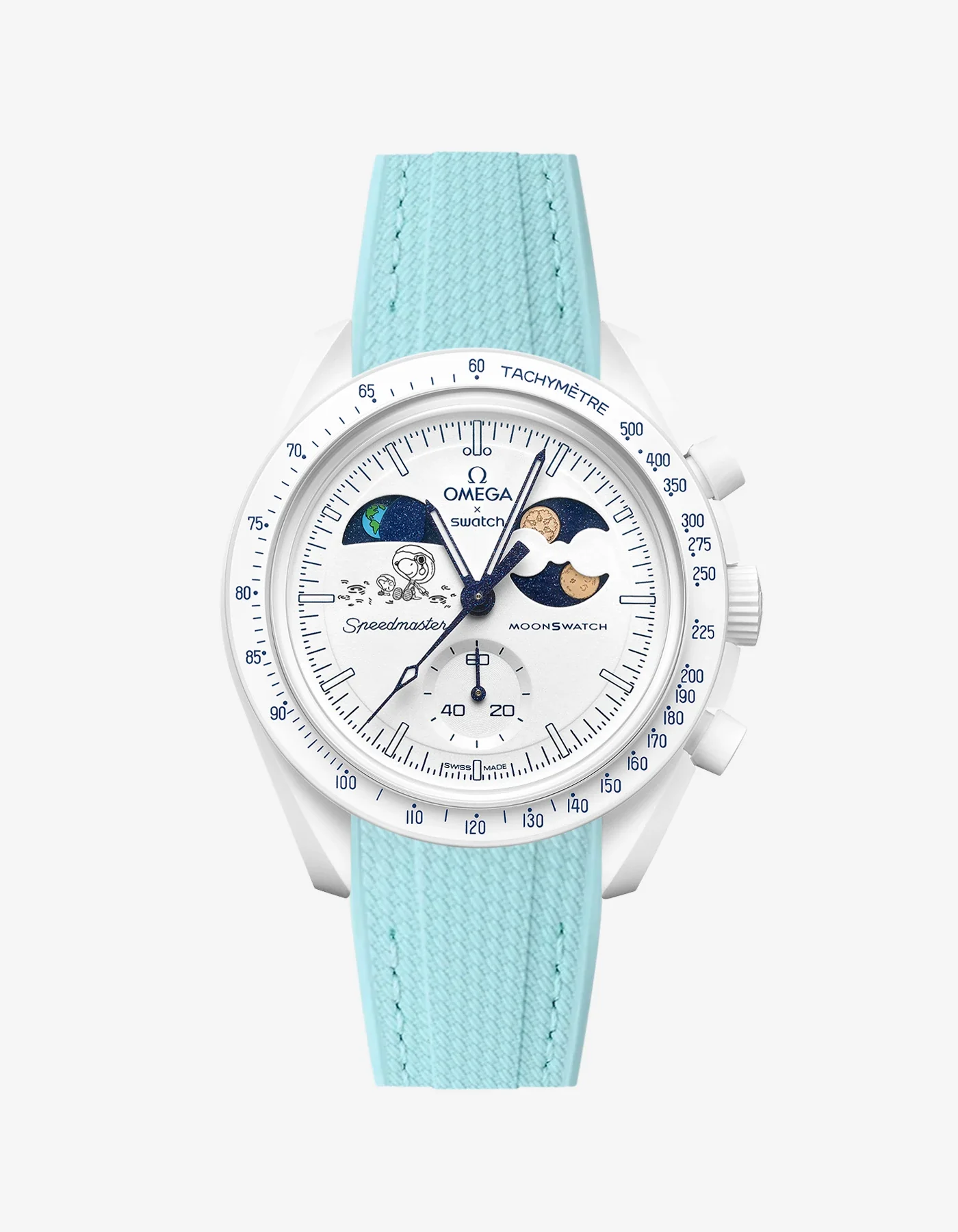 Rubber Strap For Omega x Swatch MoonSwatch Mission To Earthphase - Moonshine Gold Cold Moon - Image 20
