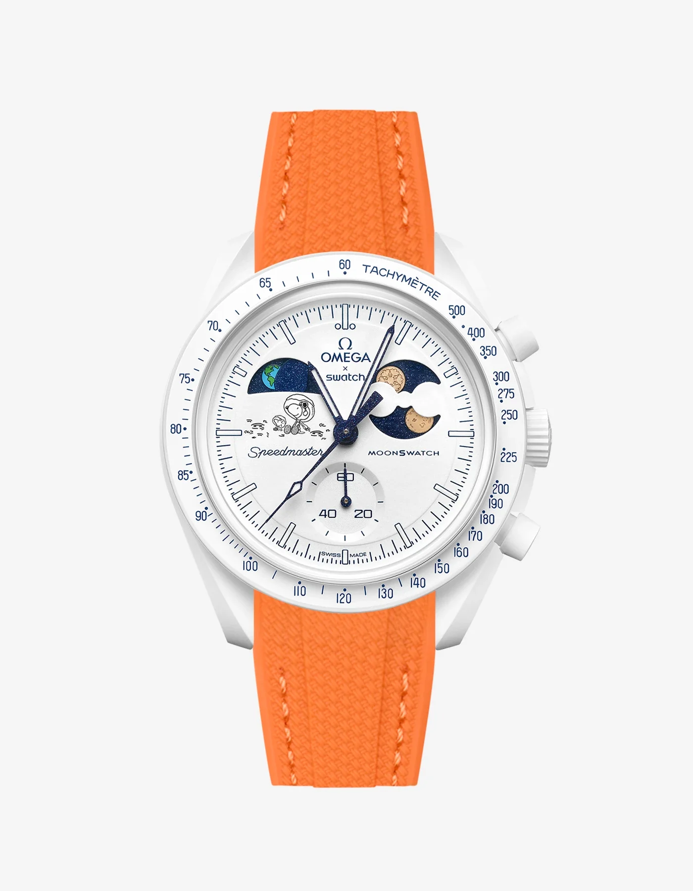 Rubber Strap For Omega x Swatch MoonSwatch Mission To Earthphase - Moonshine Gold Cold Moon - Image 25