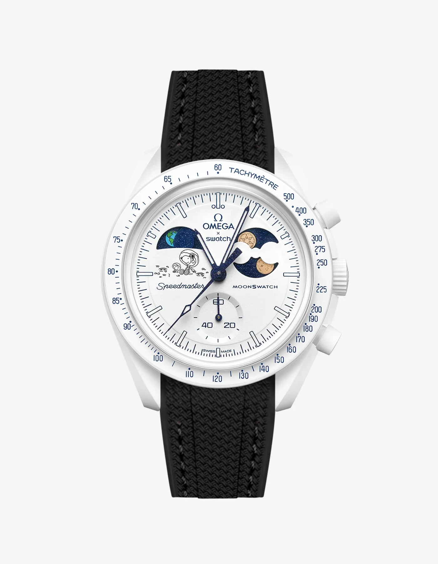 Rubber Strap For Omega x Swatch MoonSwatch Mission To Earthphase - Moonshine Gold Cold Moon - Image 9