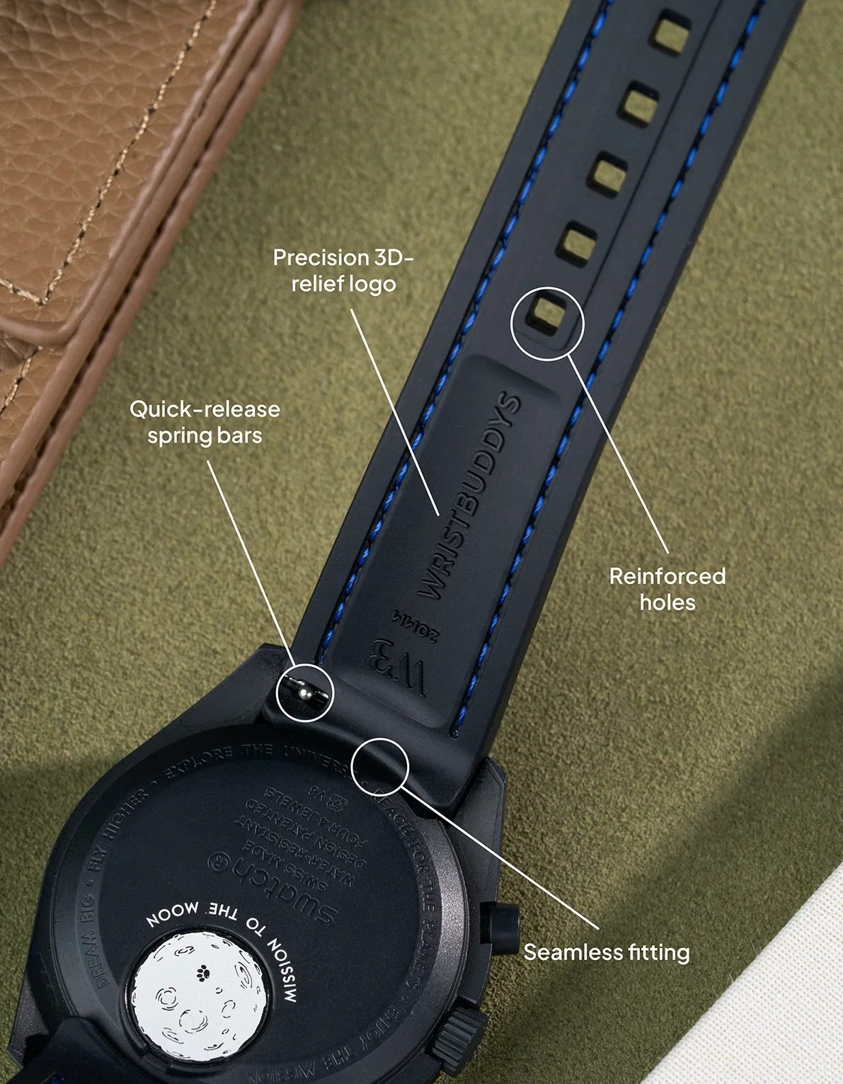 Rubber Strap for Omega X Swatch MoonSwatch Mission to Mercury - Image 23