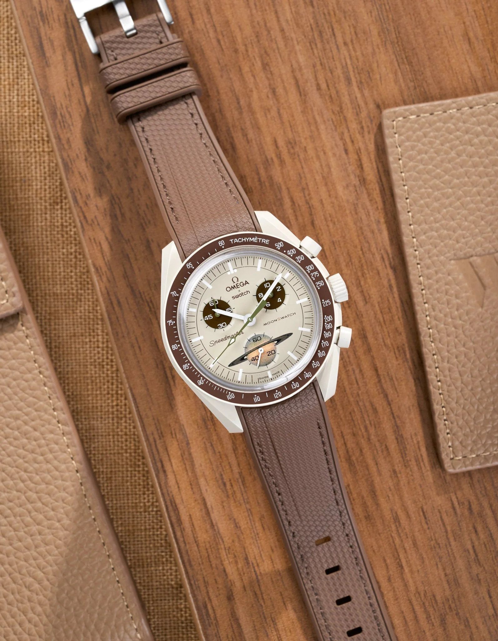 Rubber Strap for Omega X Swatch MoonSwatch Mission to Saturn - Image 3