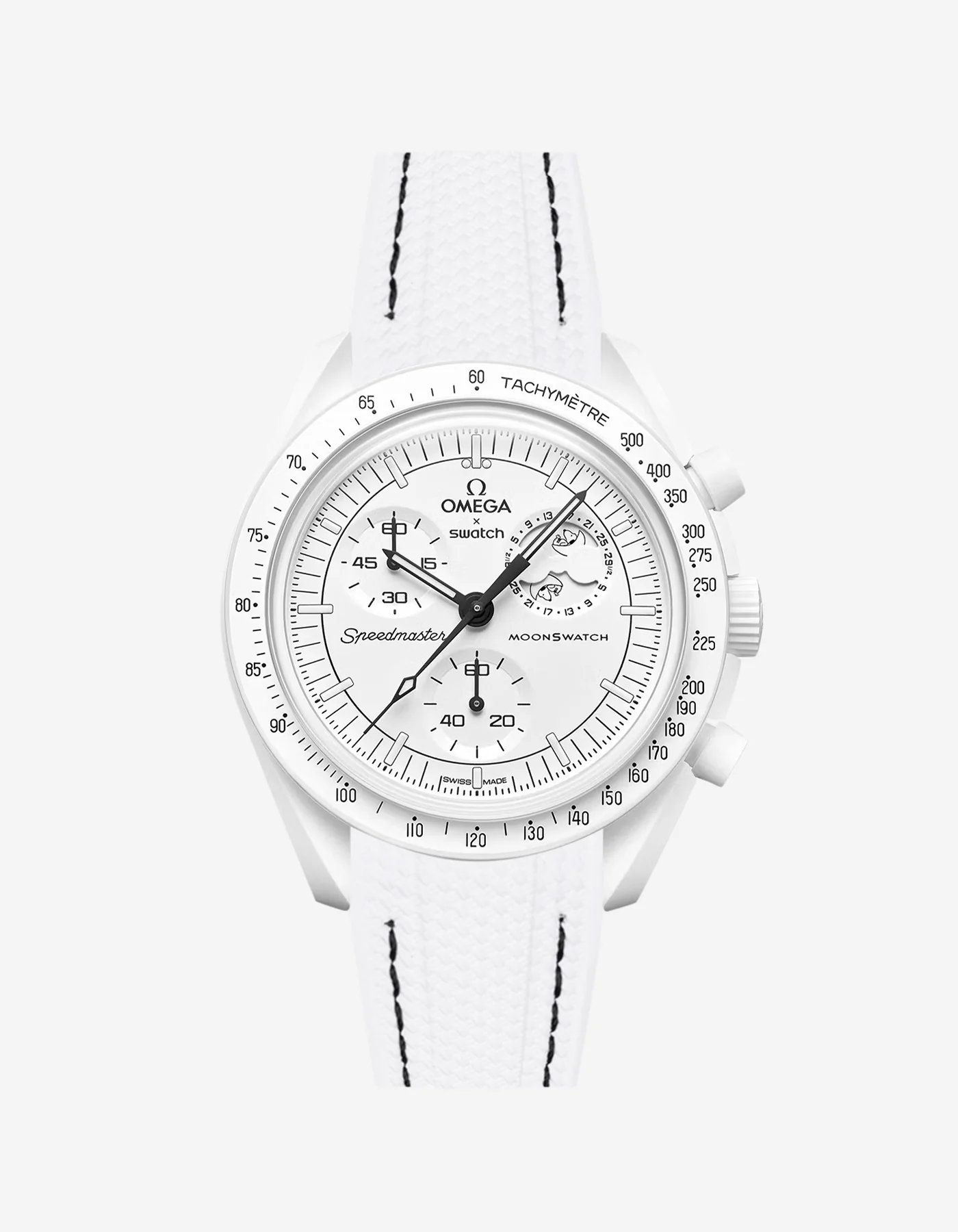 Rubber Strap for Omega X Swatch MoonSwatch Mission to The Moonphase
