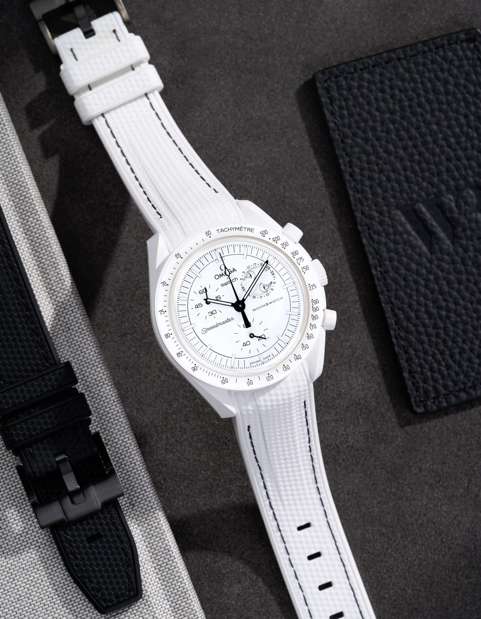 Rubber Strap for Omega X Swatch MoonSwatch Mission to The Moonphase - Image 3