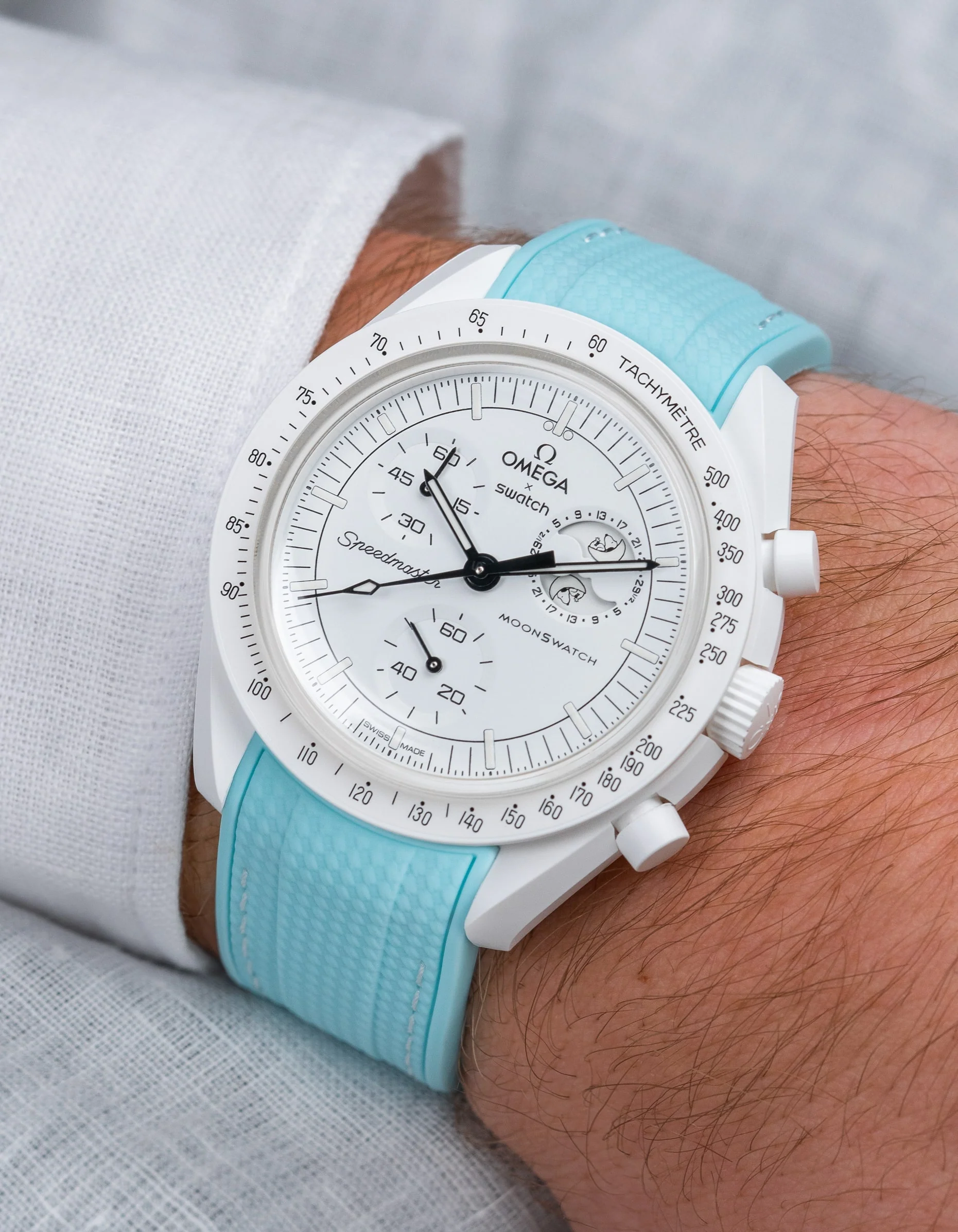 Rubber Strap for Omega X Swatch MoonSwatch Mission to The Moonphase - Image 30