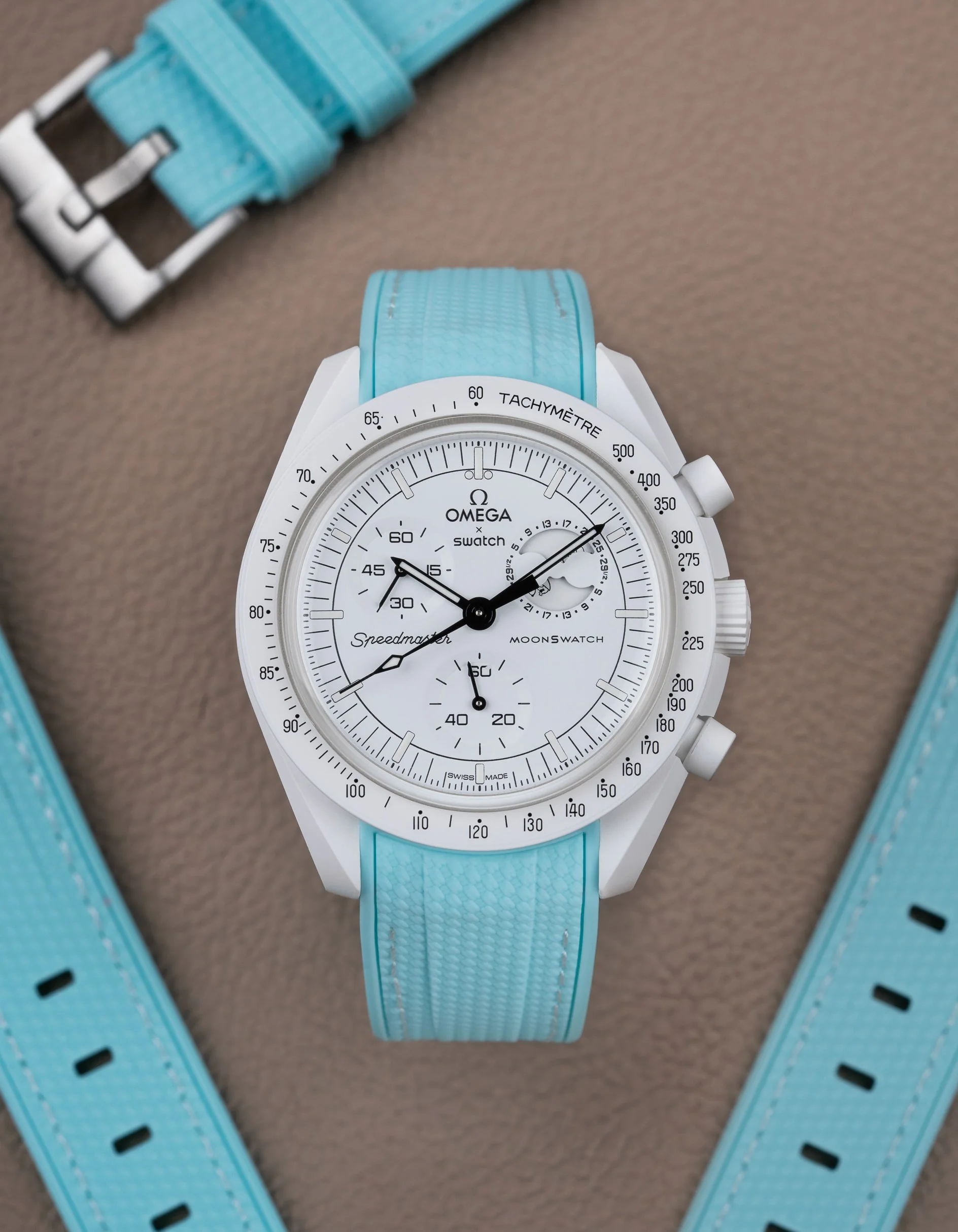 Rubber Strap for Omega X Swatch MoonSwatch Mission to The Moonphase - Image 31