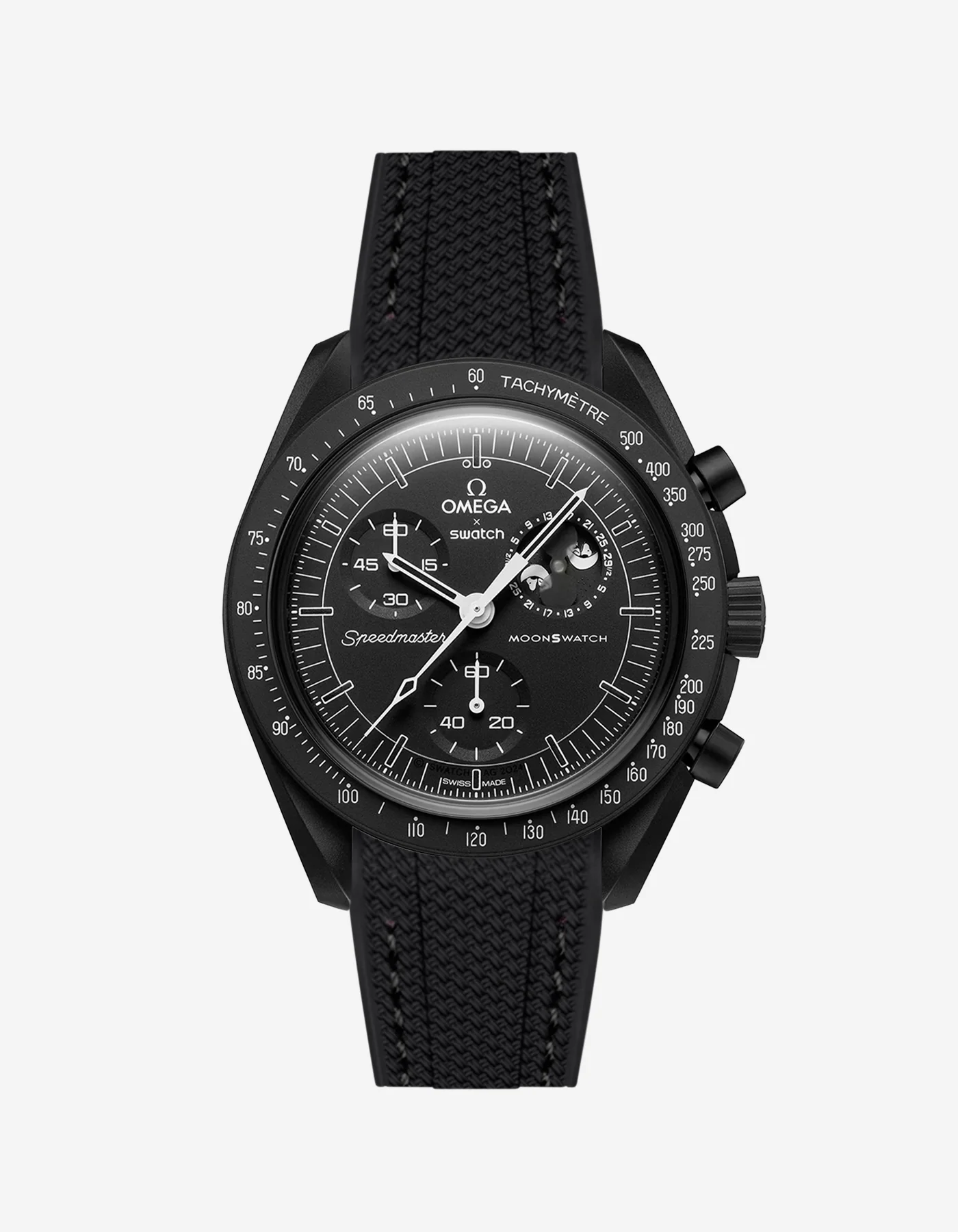 Rubber Strap for Omega X Swatch MoonSwatch Mission to The Moonphase - New Moon