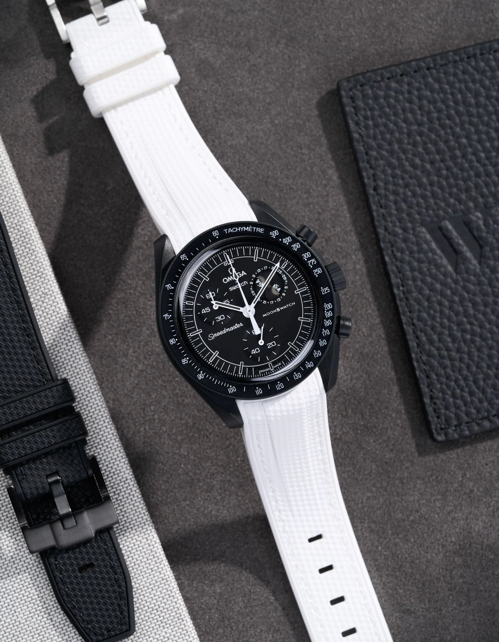 Rubber Strap for Omega X Swatch MoonSwatch Mission to The Moonphase - New Moon - Image 14
