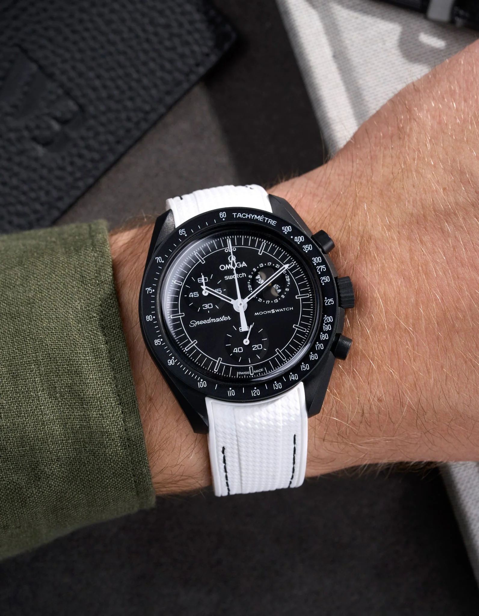 Rubber Strap for Omega X Swatch MoonSwatch Mission to The Moonphase - New Moon - Image 18