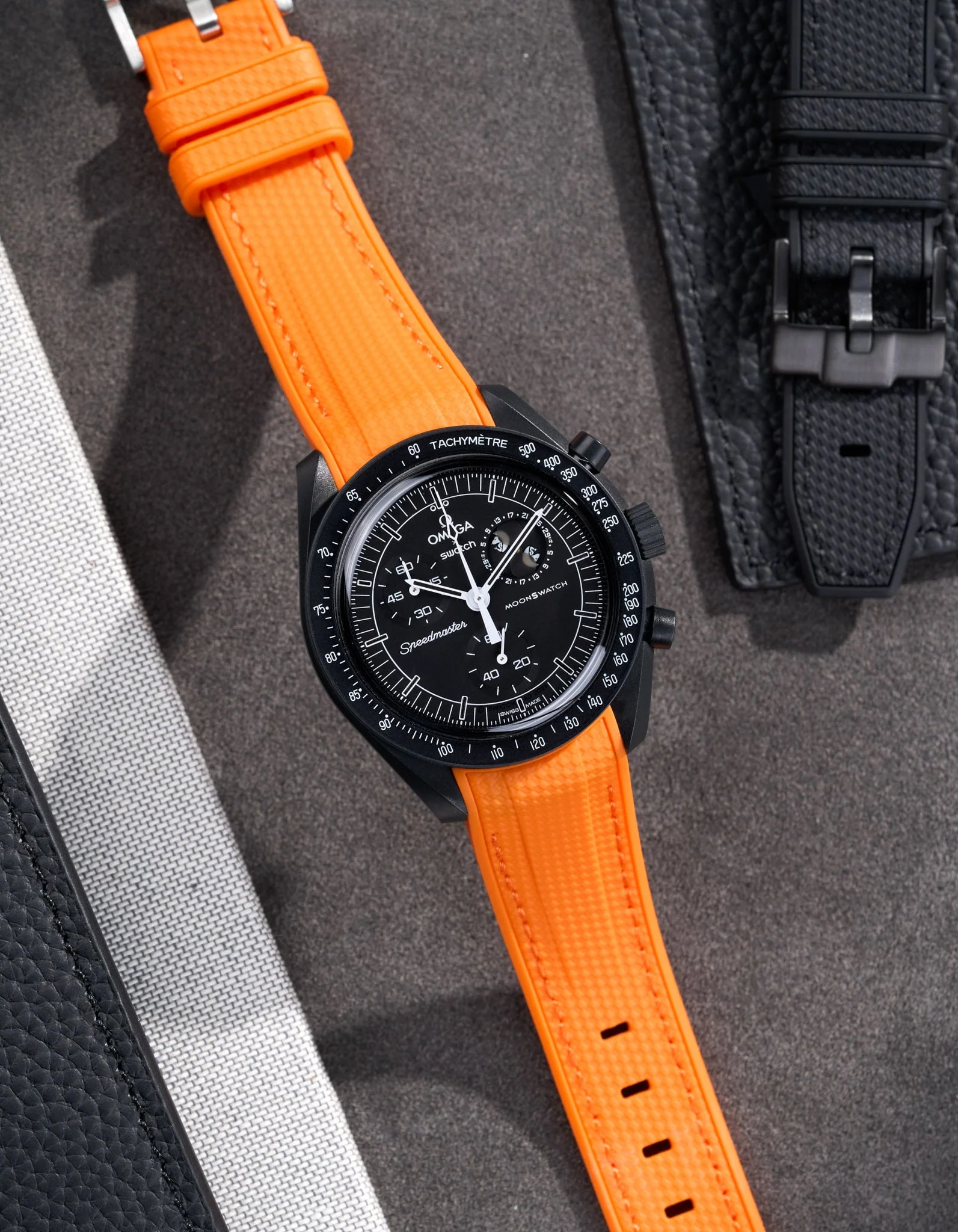 Rubber Strap for Omega X Swatch MoonSwatch Mission to The Moonphase - New Moon - Image 30