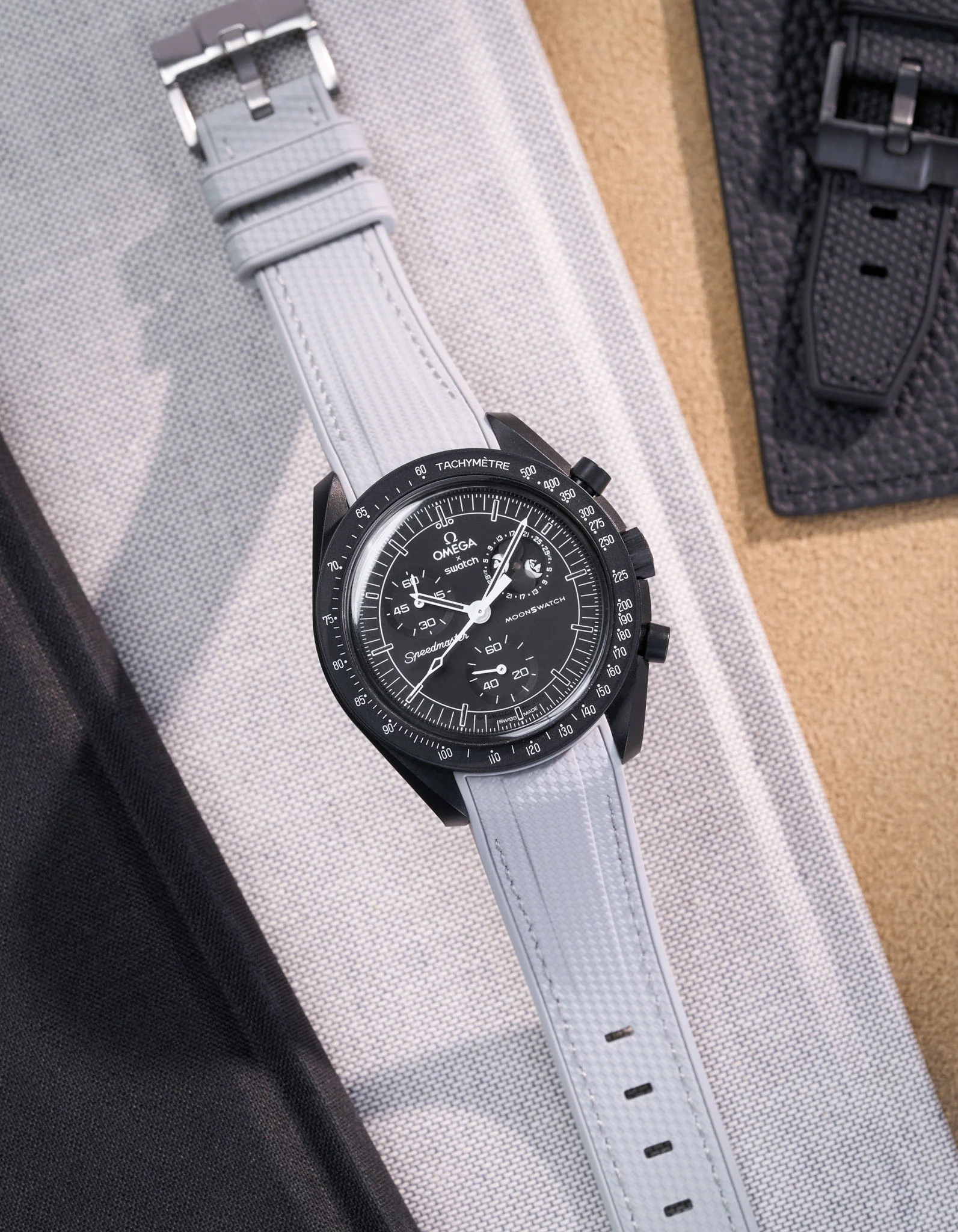 Rubber Strap for Omega X Swatch MoonSwatch Mission to The Moonphase - New Moon - Image 35
