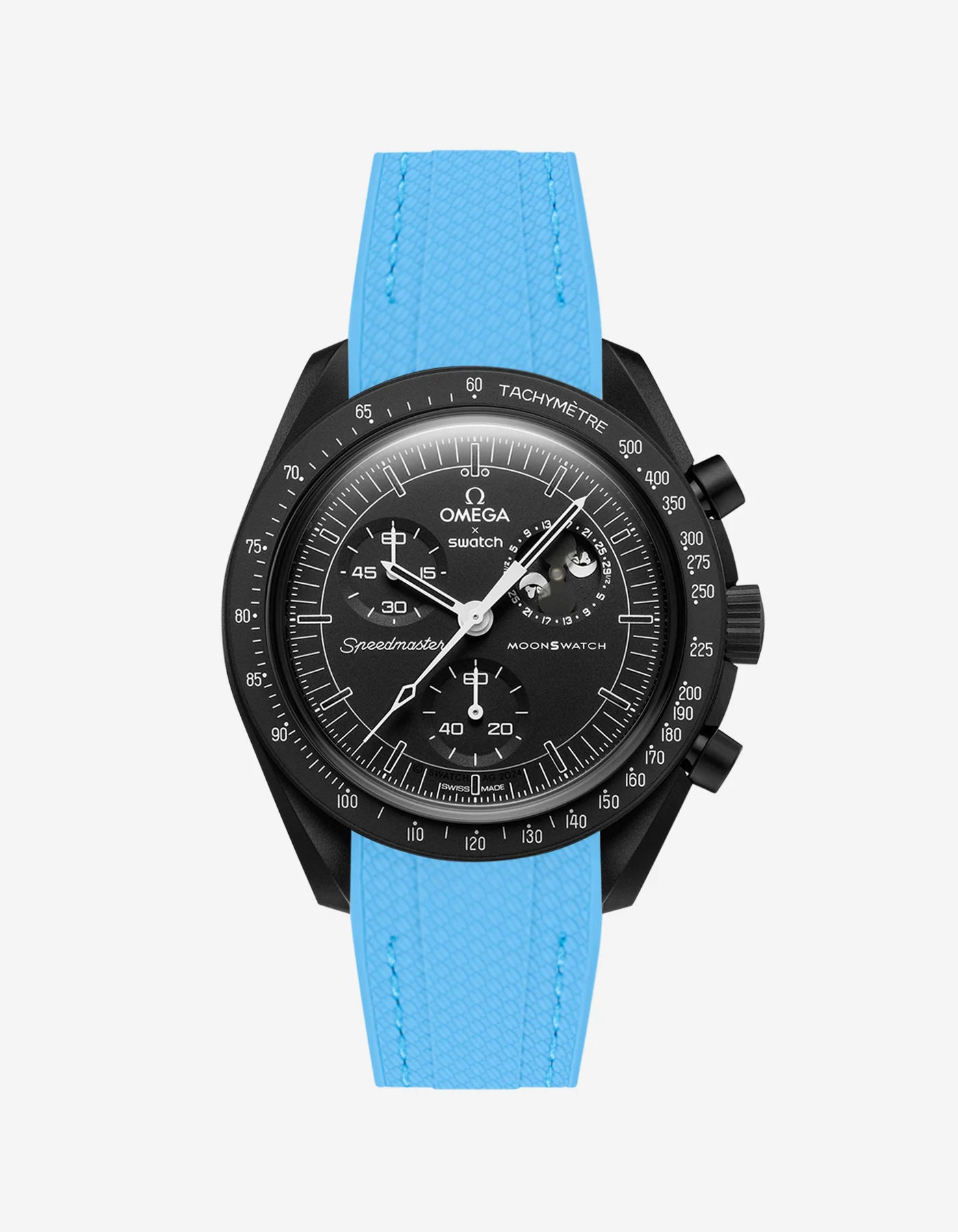 Rubber Strap for Omega X Swatch MoonSwatch Mission to The Moonphase - New Moon - Image 38