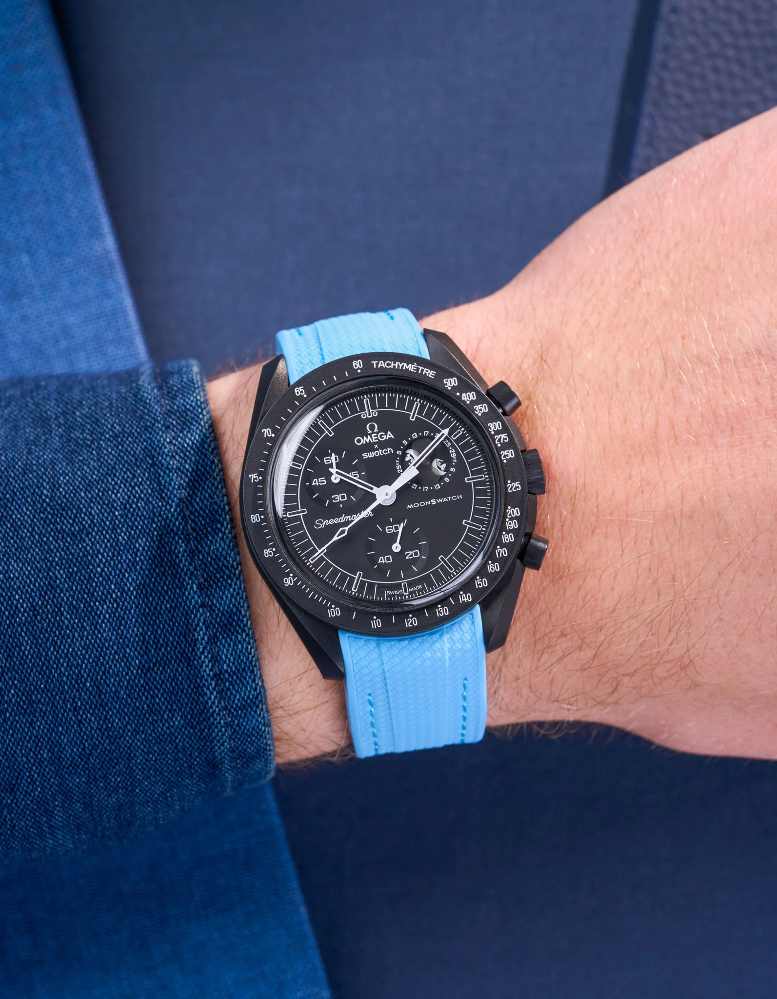 Rubber Strap for Omega X Swatch MoonSwatch Mission to The Moonphase - New Moon - Image 39