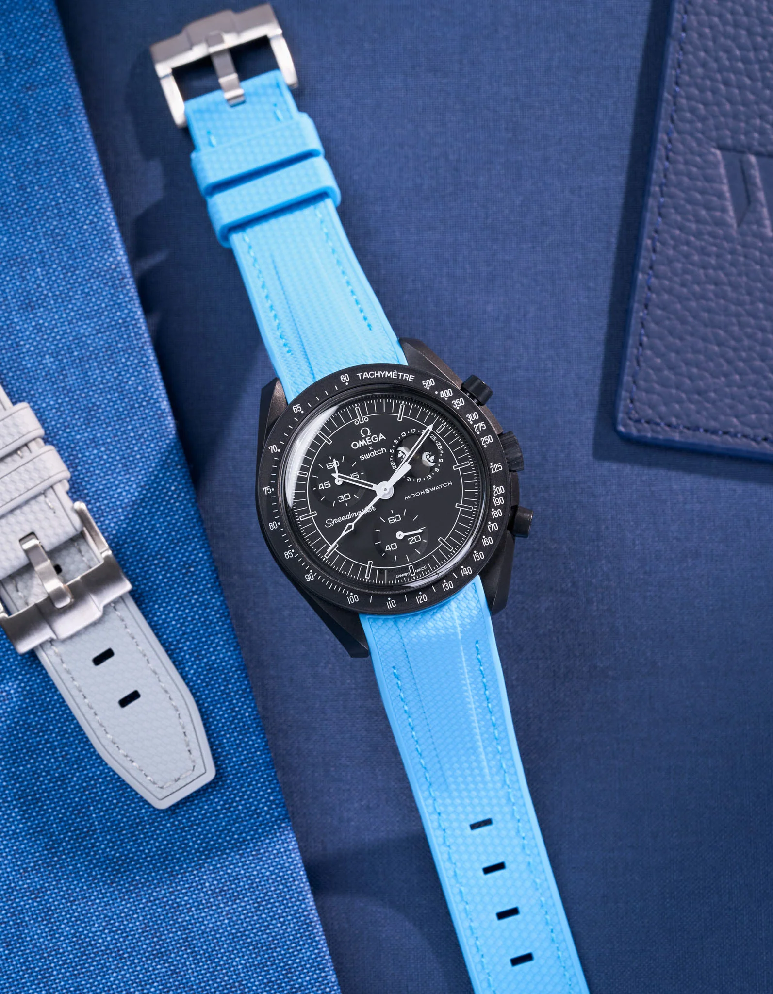 Rubber Strap for Omega X Swatch MoonSwatch Mission to The Moonphase - New Moon - Image 40