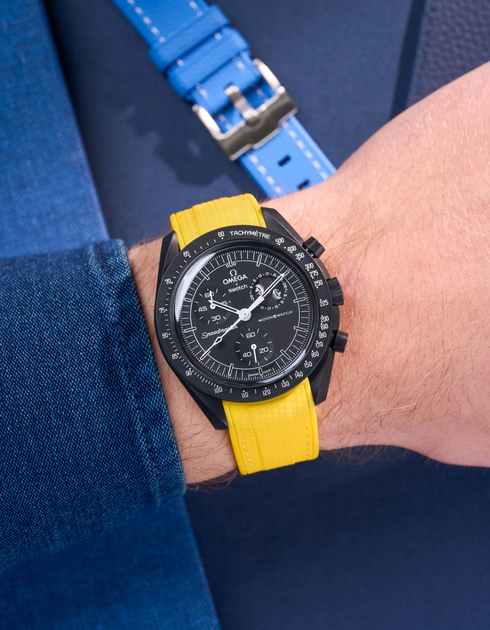 Rubber Strap for Omega X Swatch MoonSwatch Mission to The Moonphase - New Moon - Image 43