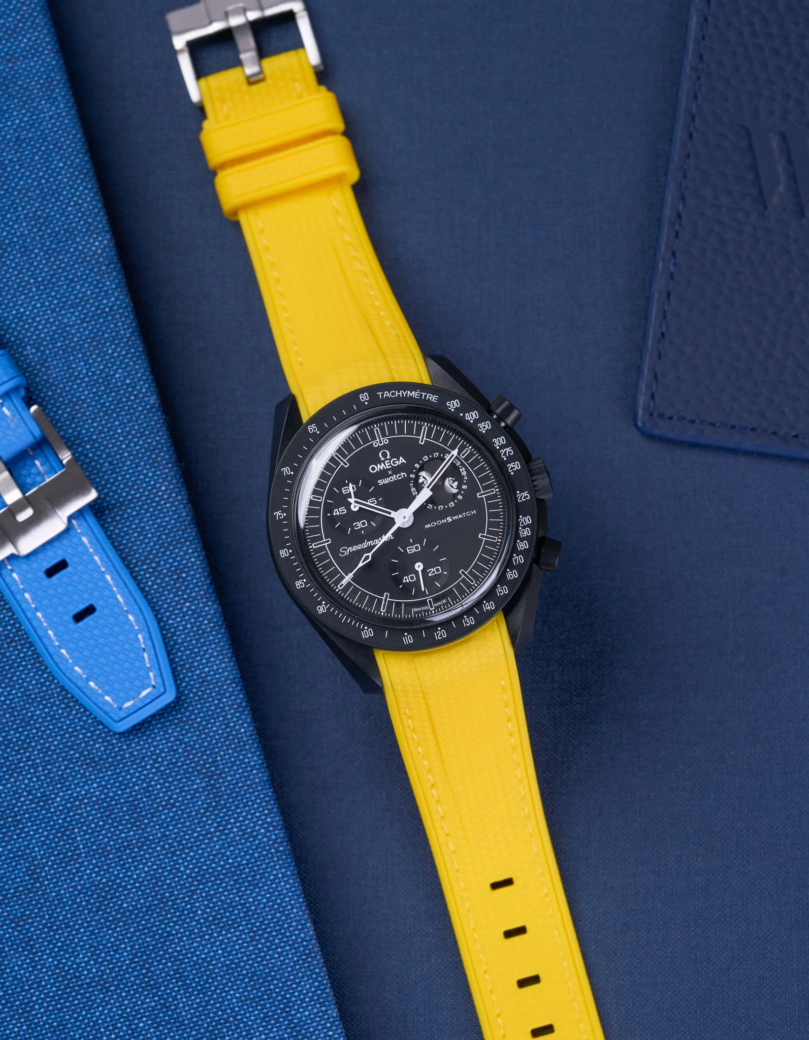 Rubber Strap for Omega X Swatch MoonSwatch Mission to The Moonphase - New Moon - Image 44