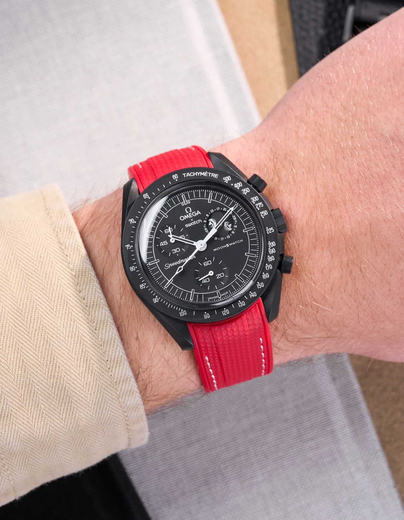 Rubber Strap for Omega X Swatch MoonSwatch Mission to The Moonphase - New Moon - Image 48