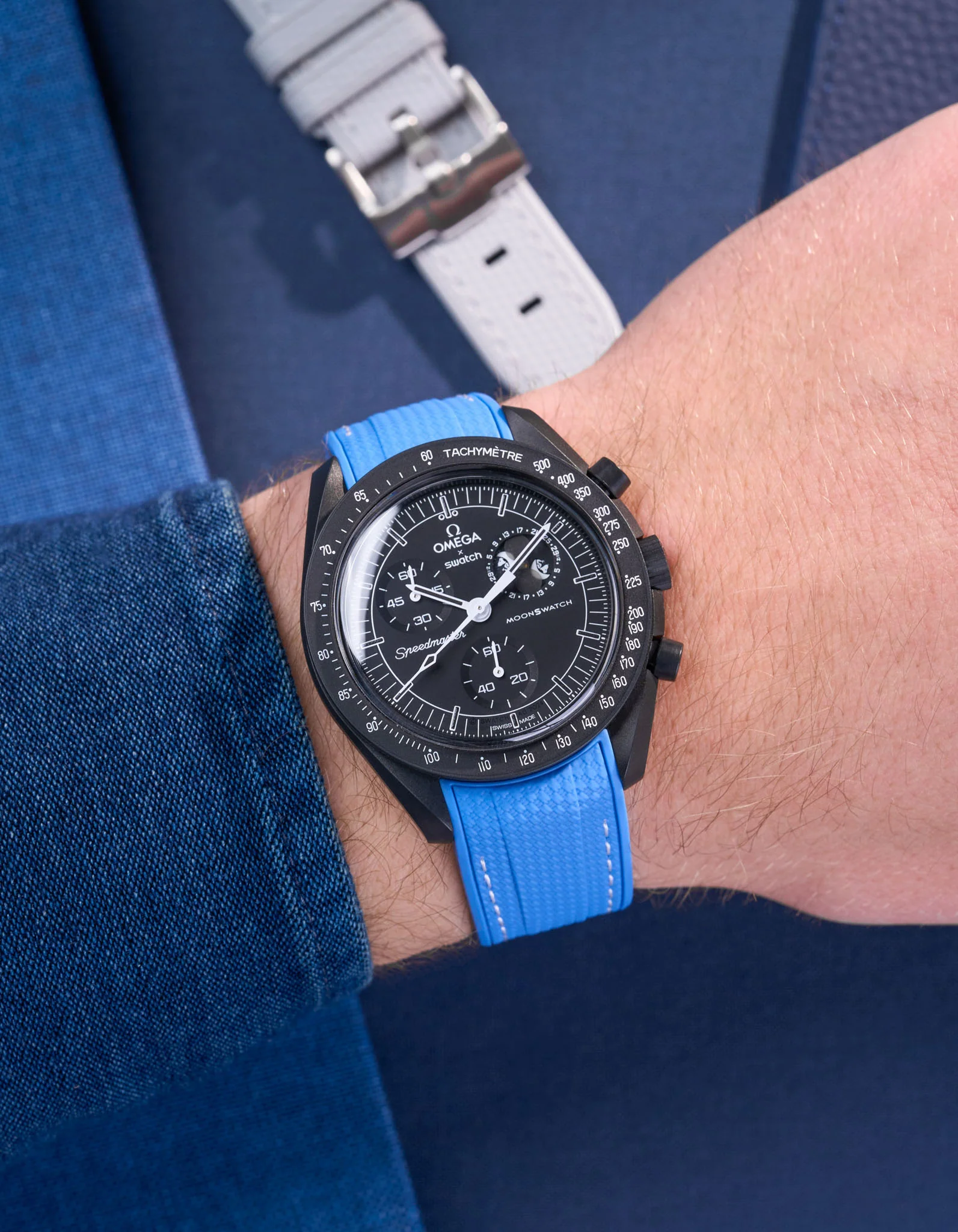 Rubber Strap for Omega X Swatch MoonSwatch Mission to The Moonphase - New Moon - Image 53