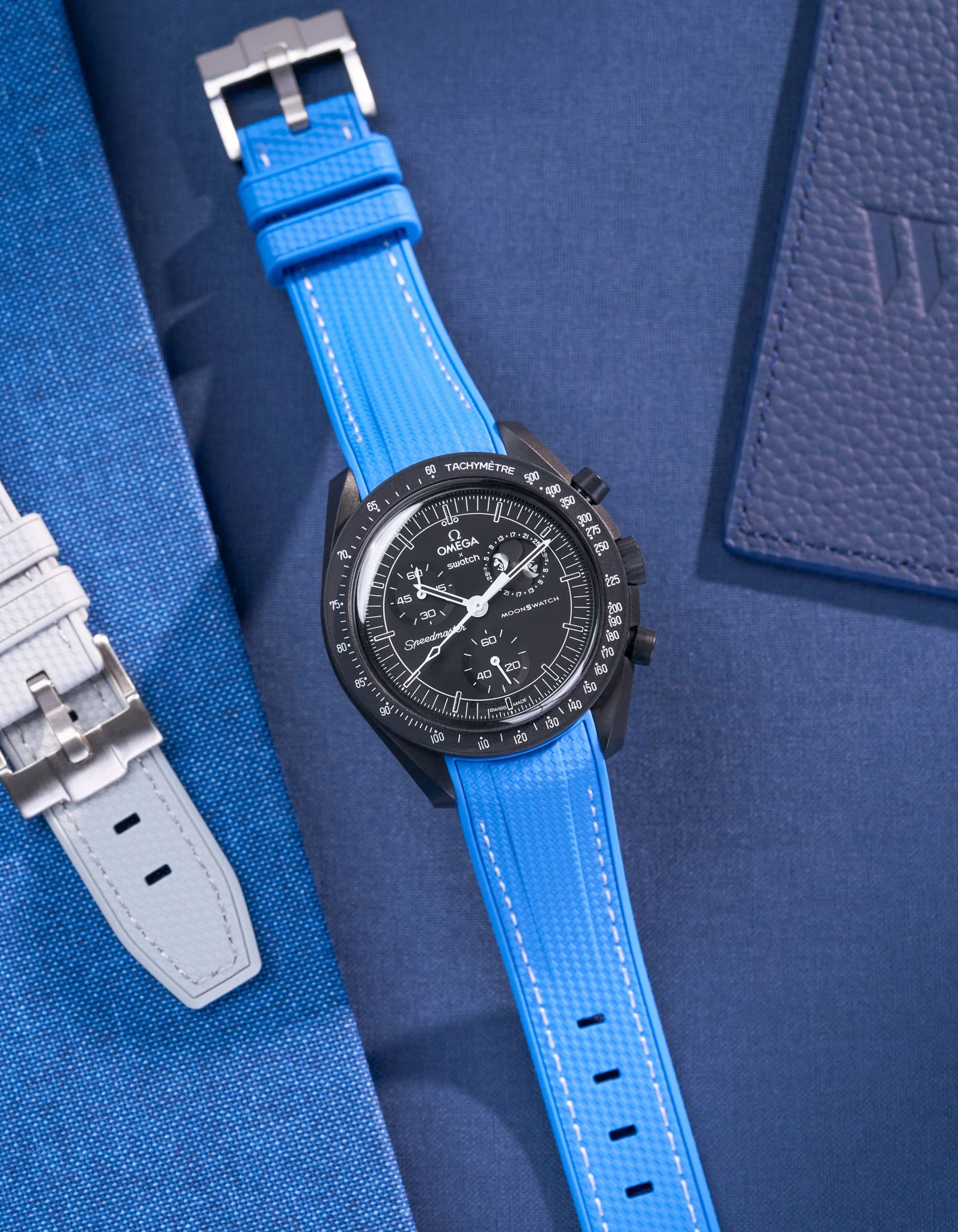 Rubber Strap for Omega X Swatch MoonSwatch Mission to The Moonphase - New Moon - Image 54