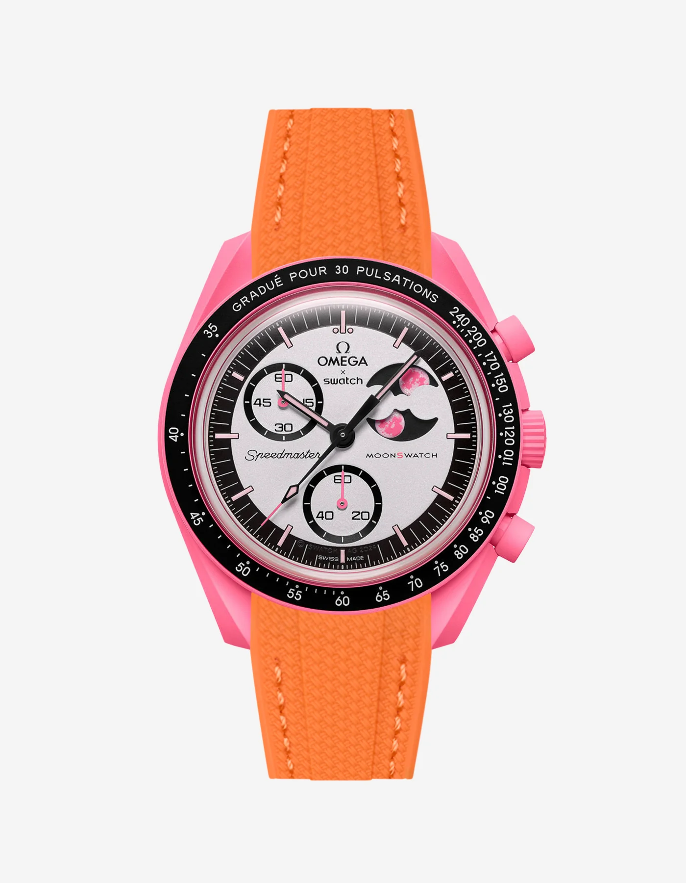 Rubber Strap for Omega X Swatch MoonSwatch Mission to The Pink Moonphase - Image 20