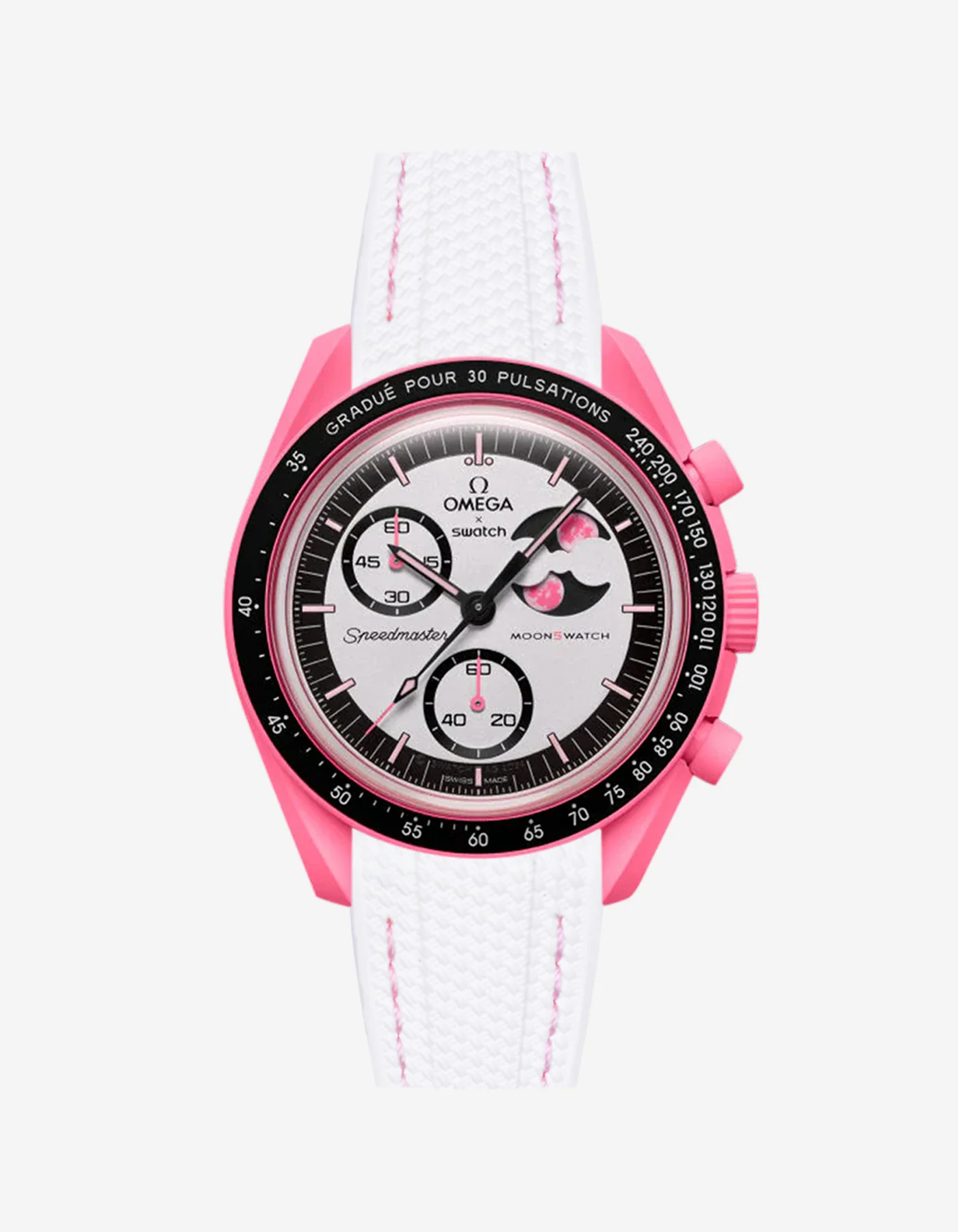 Rubber Strap for Omega X Swatch MoonSwatch Mission to The Pink Moonphase - Image 24