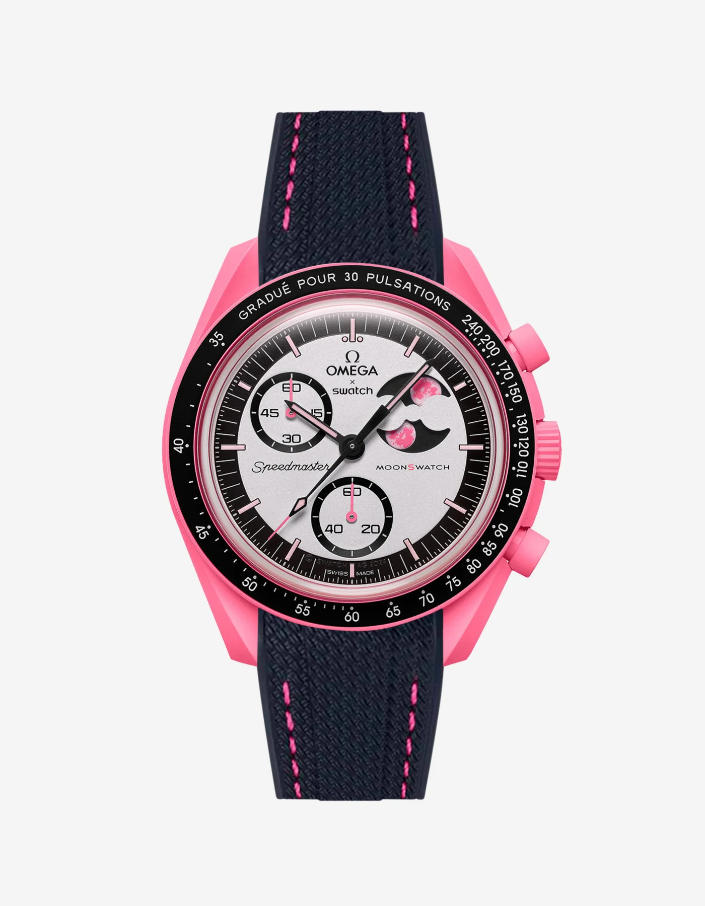 Rubber Strap for Omega X Swatch MoonSwatch Mission to The Pink Moonphase - Image 28