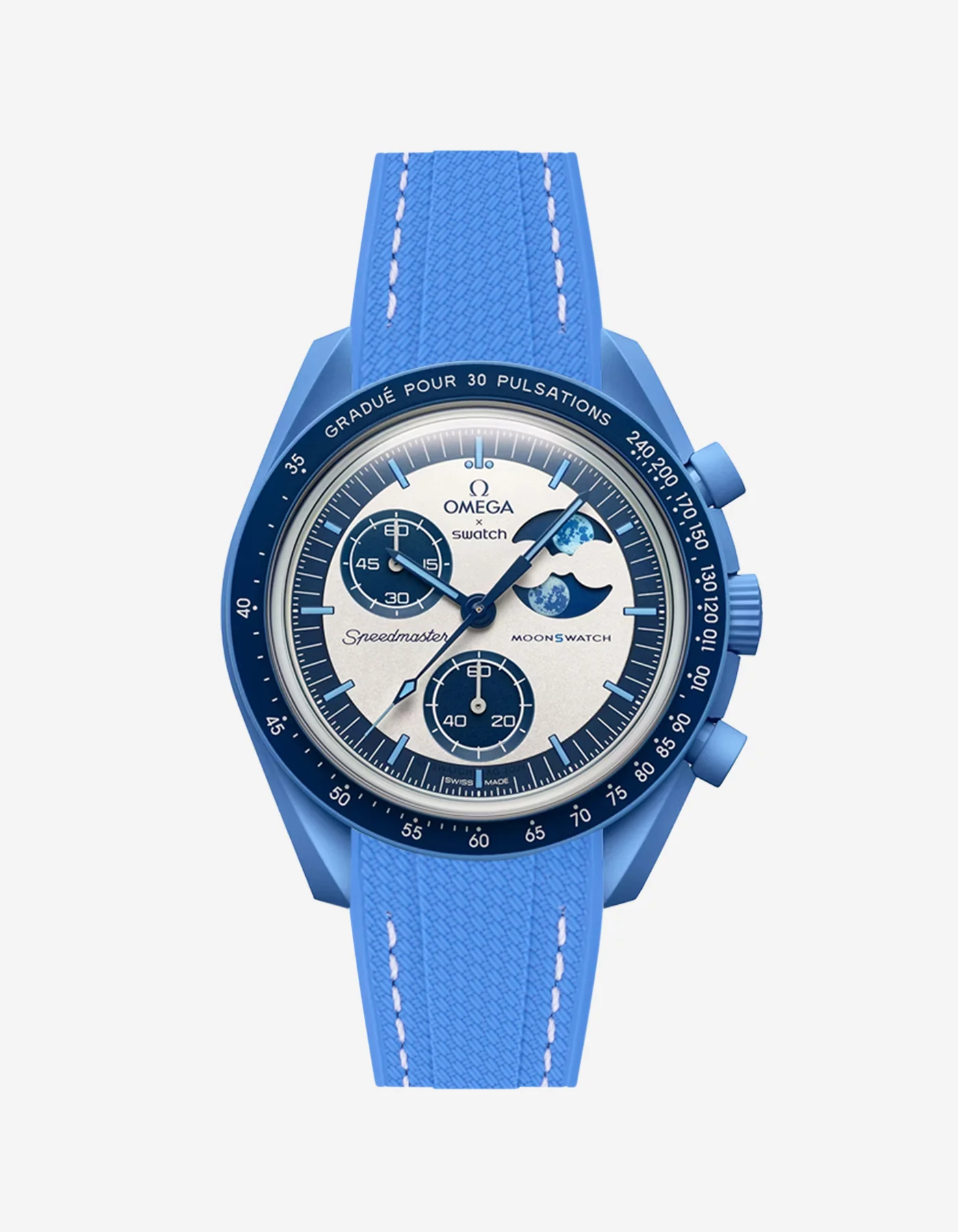 Rubber Strap for Omega X Swatch MoonSwatch Mission to the Super Blue Moonphase - Image 11