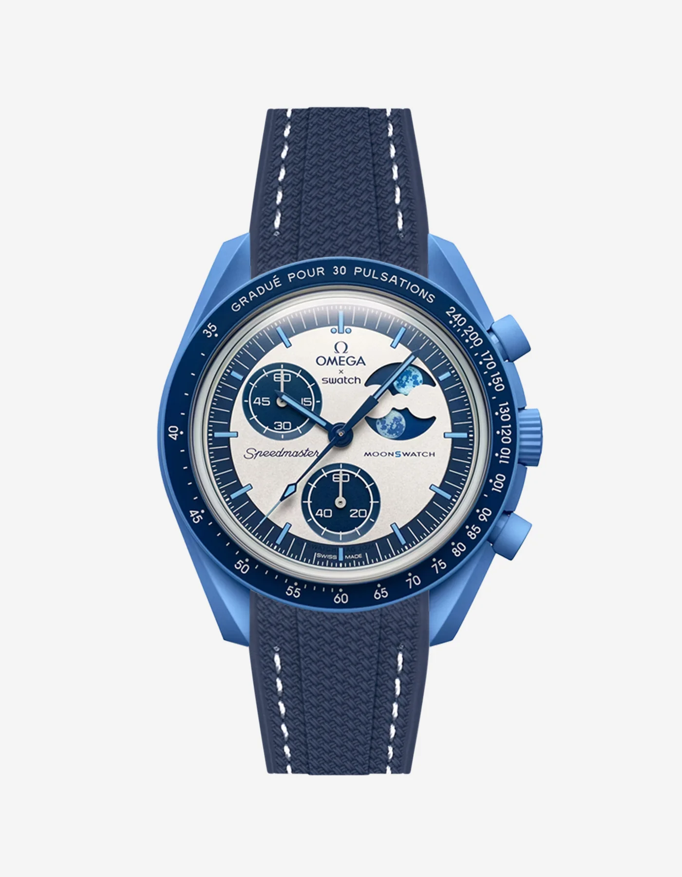 Rubber Strap for Omega X Swatch MoonSwatch Mission to the Super Blue Moonphase - Image 16