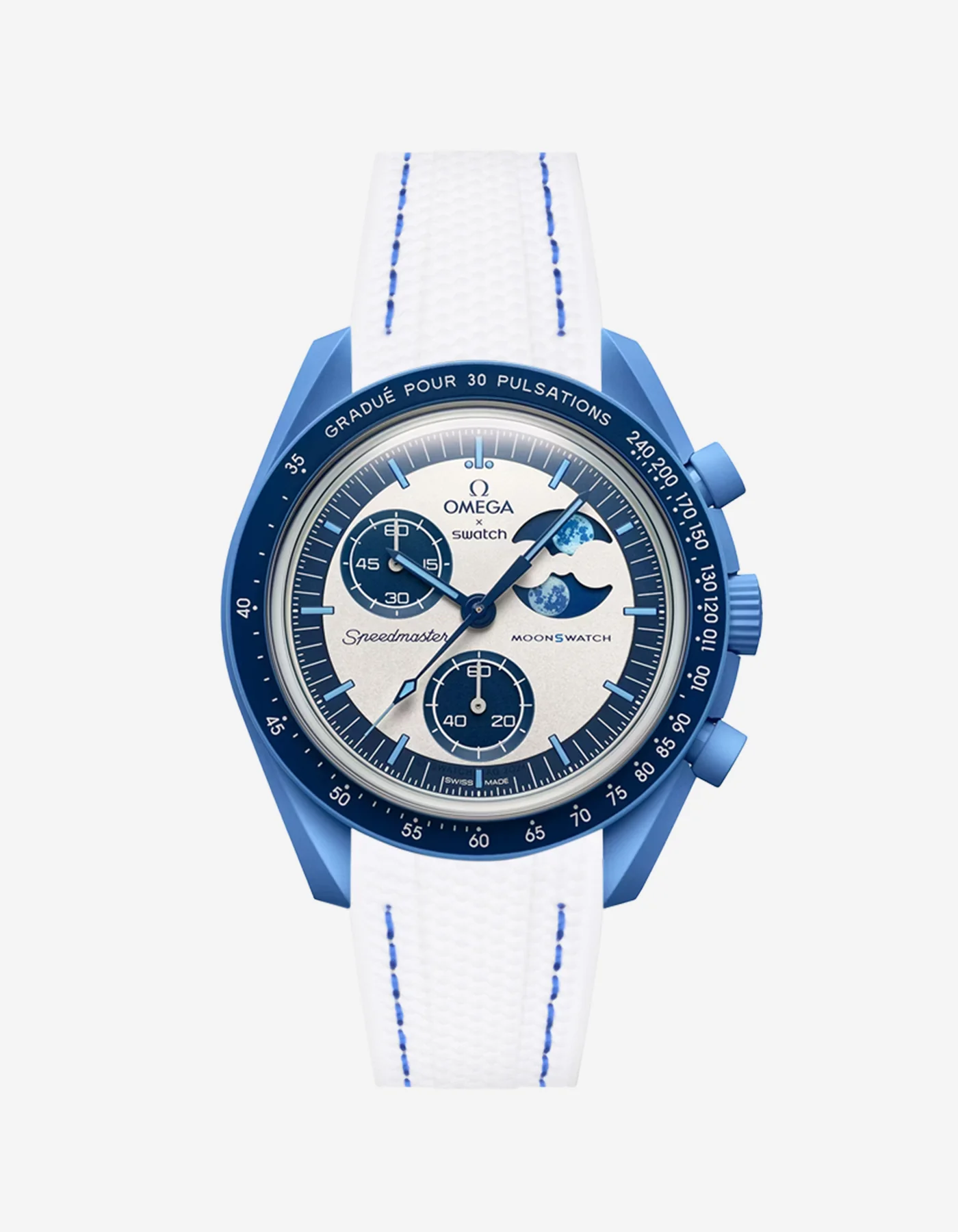 Rubber Strap for Omega X Swatch MoonSwatch Mission to the Super Blue Moonphase - Image 20