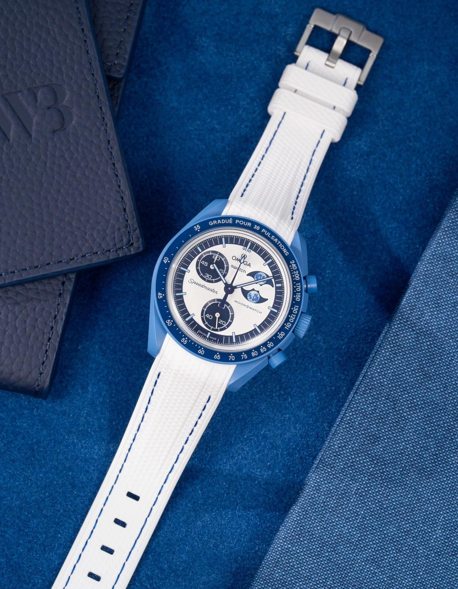 Rubber Strap for Omega X Swatch MoonSwatch Mission to the Super Blue Moonphase - Image 22