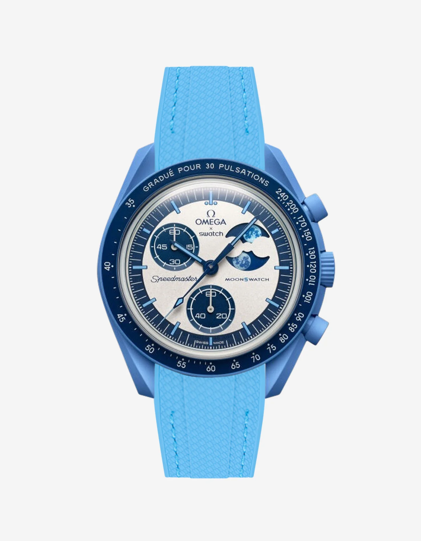 Rubber Strap for Omega X Swatch MoonSwatch Mission to the Super Blue Moonphase - Image 25