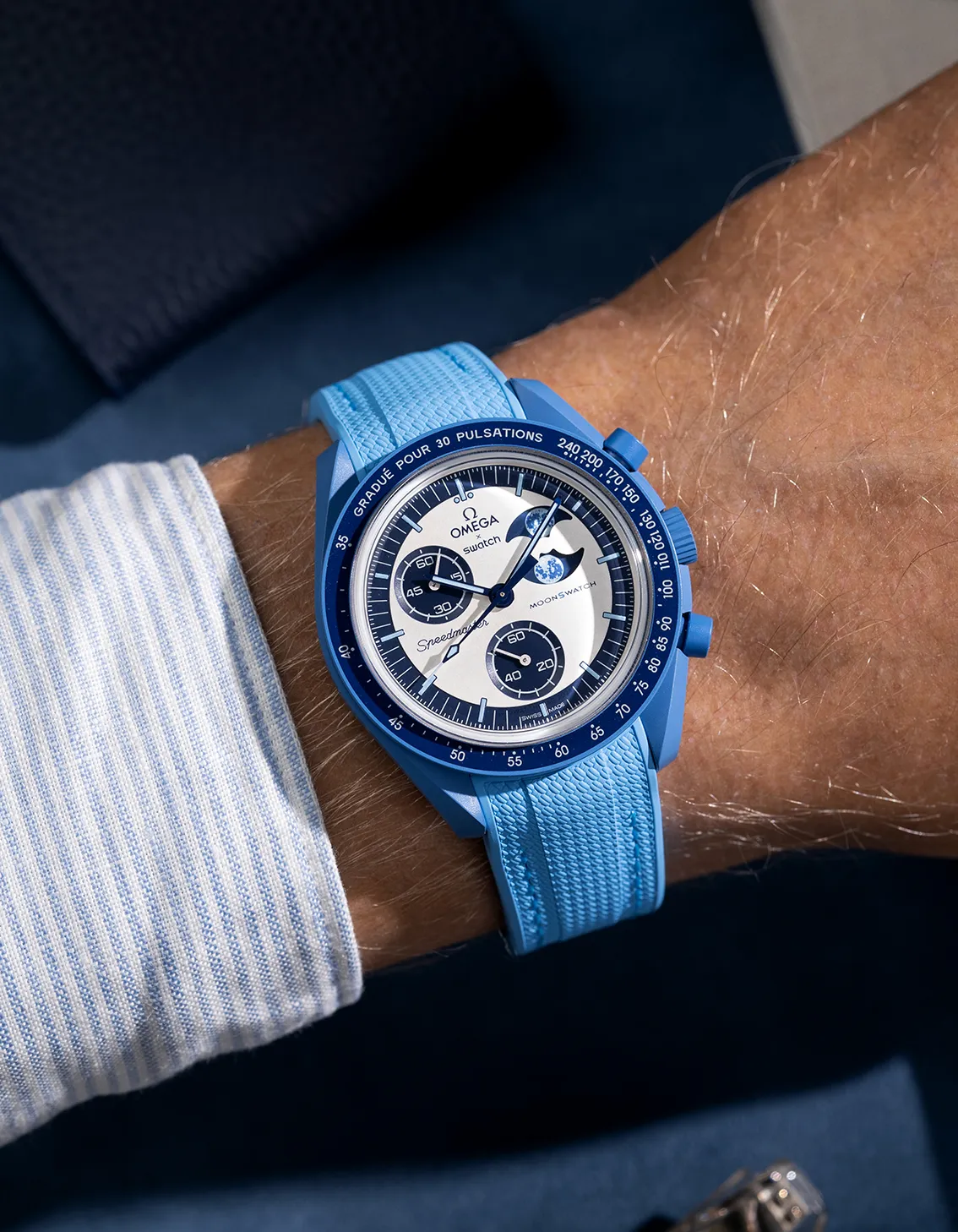 Rubber Strap for Omega X Swatch MoonSwatch Mission to the Super Blue Moonphase - Image 26