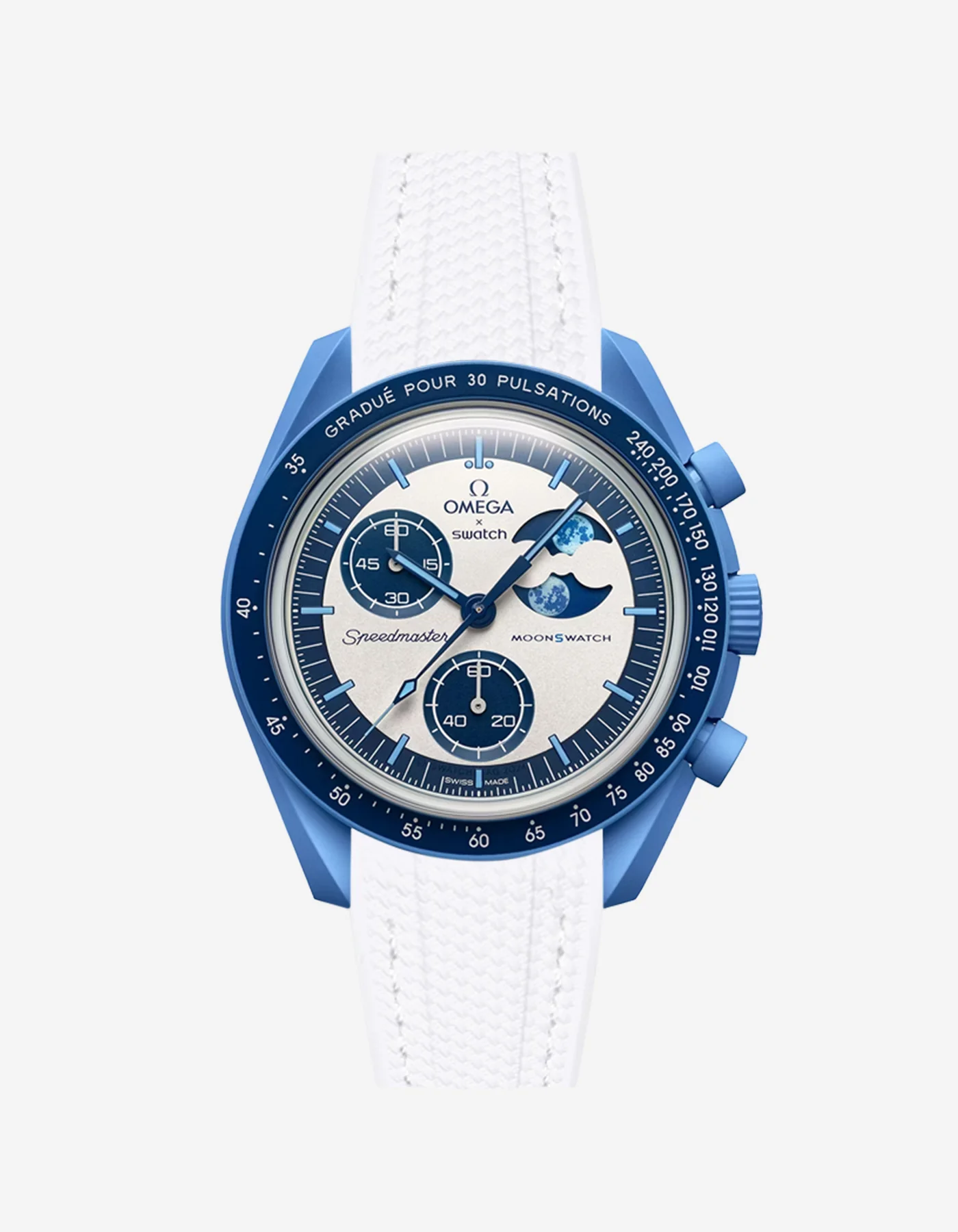 Rubber Strap for Omega X Swatch MoonSwatch Mission to the Super Blue Moonphase - Image 6