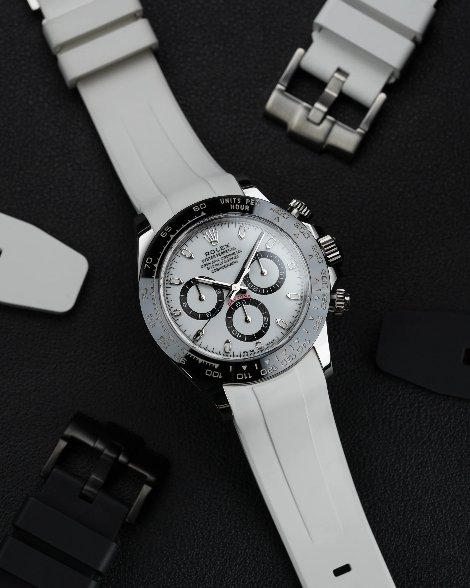 Rubber Strap for Rolex Daytona 116500LN Panda - Image 6