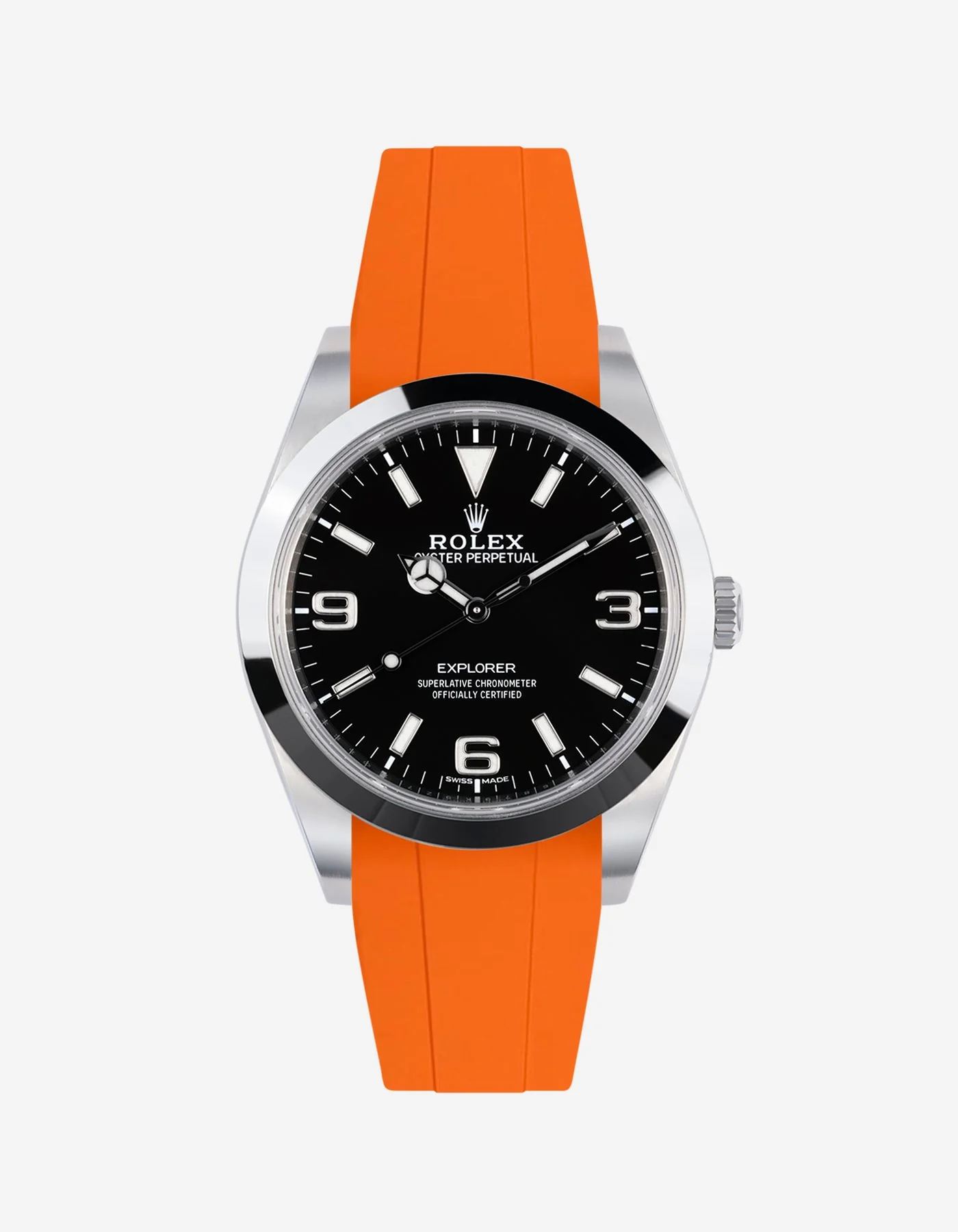 FKM Rubber Strap for Rolex Explorer 214270 - Image 14