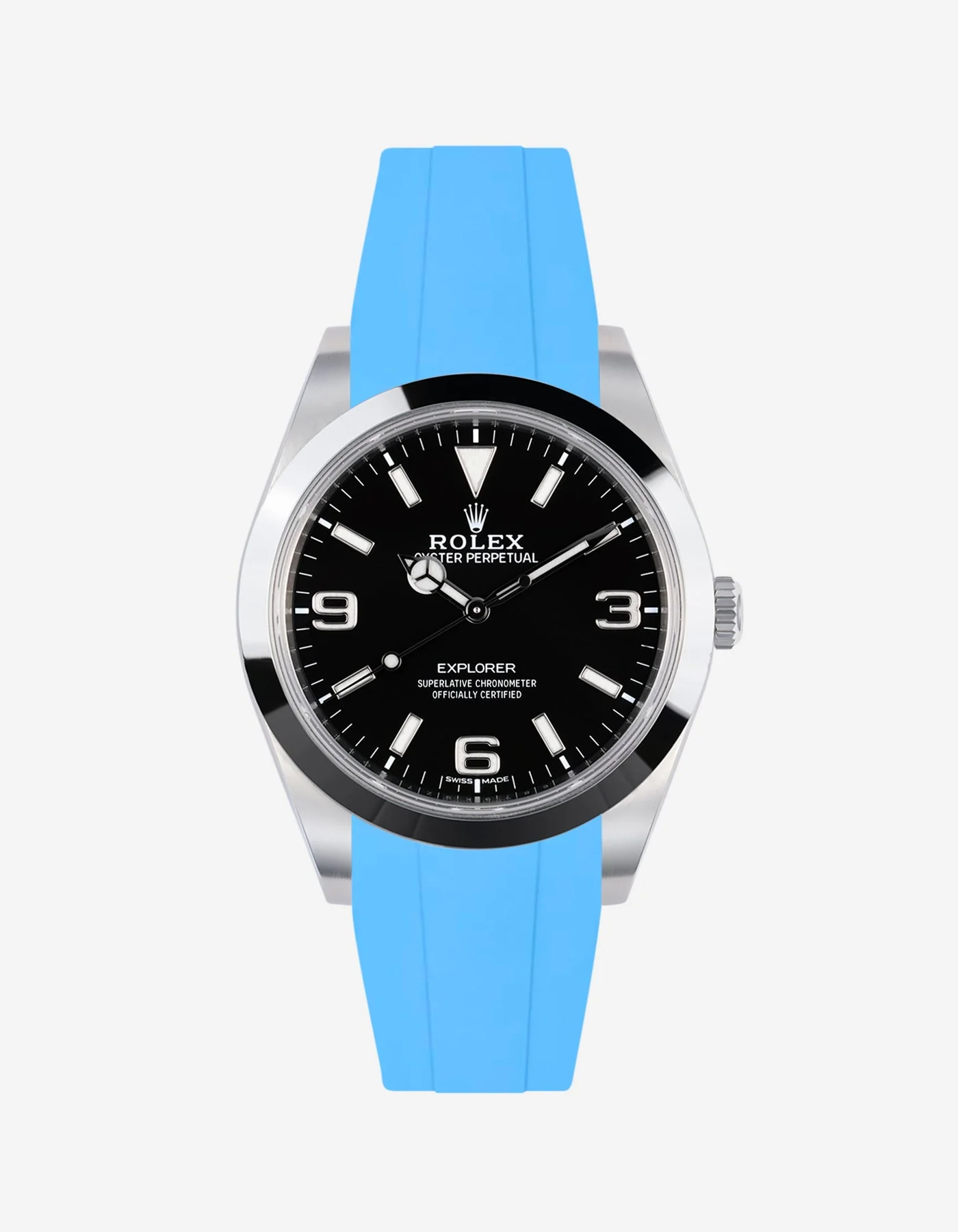 FKM Rubber Strap for Rolex Explorer 214270 - Image 18