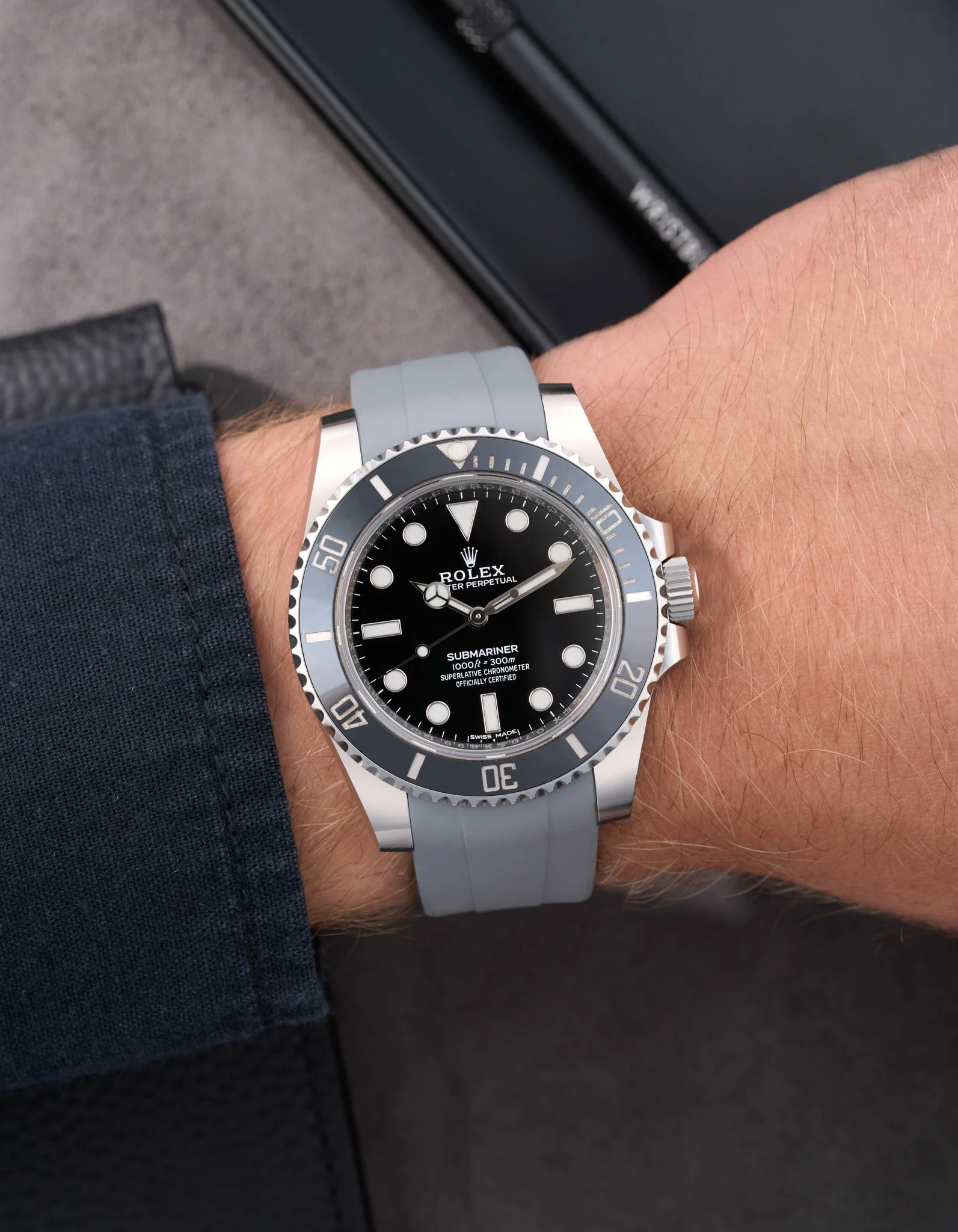 FKM Rubber Strap for Rolex Submariner 116610LN - Image 11