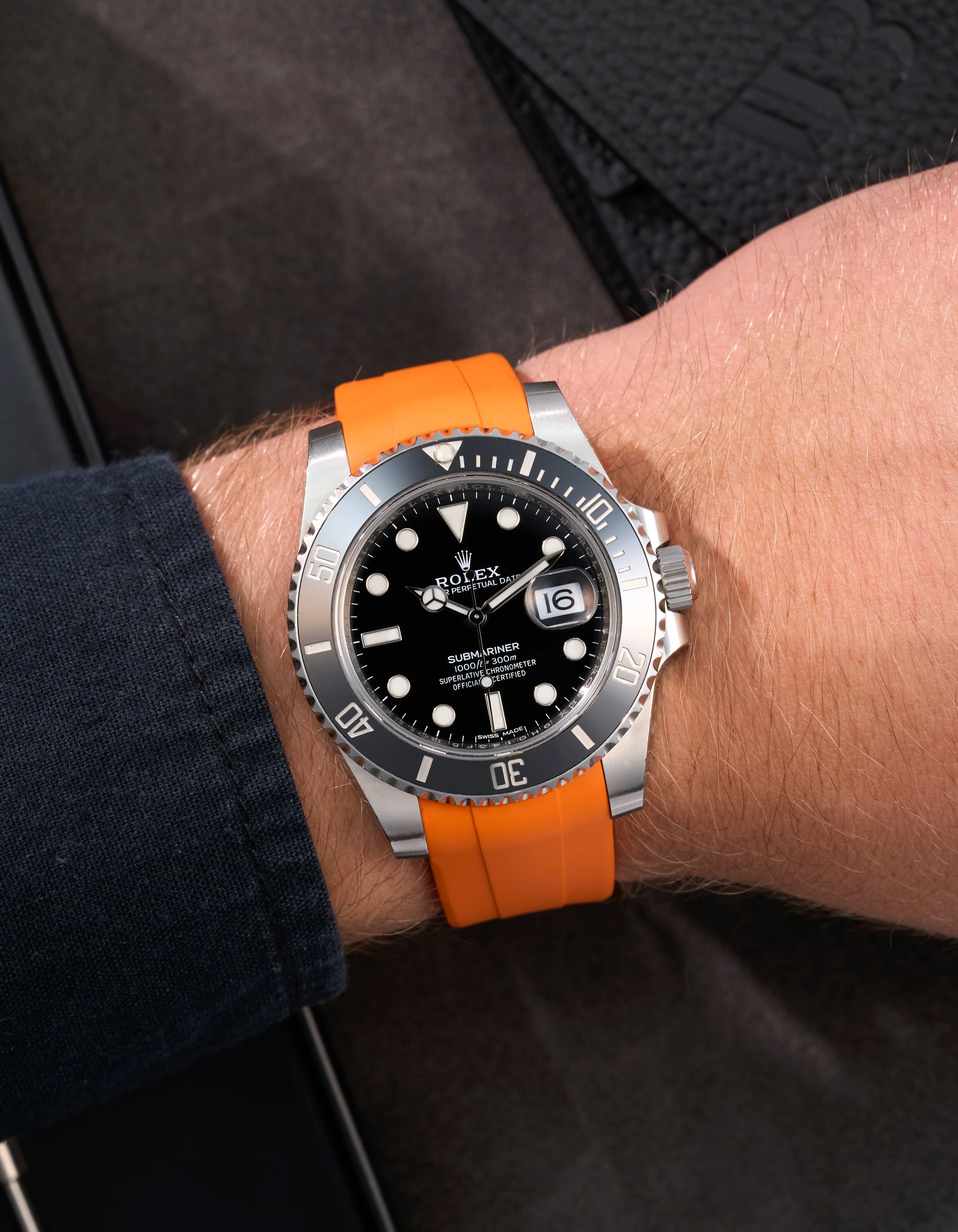 FKM Rubber Strap for Rolex Submariner 116610LN - Image 19