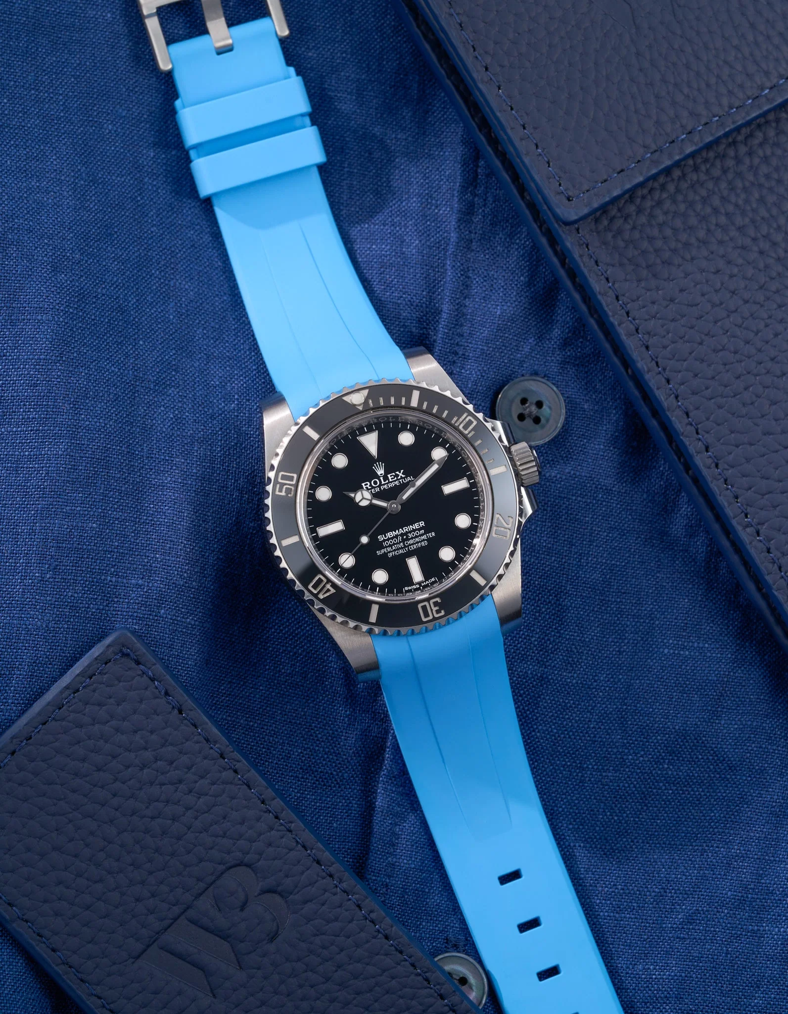 FKM Rubber Strap for Rolex Submariner 116610LN - Image 22