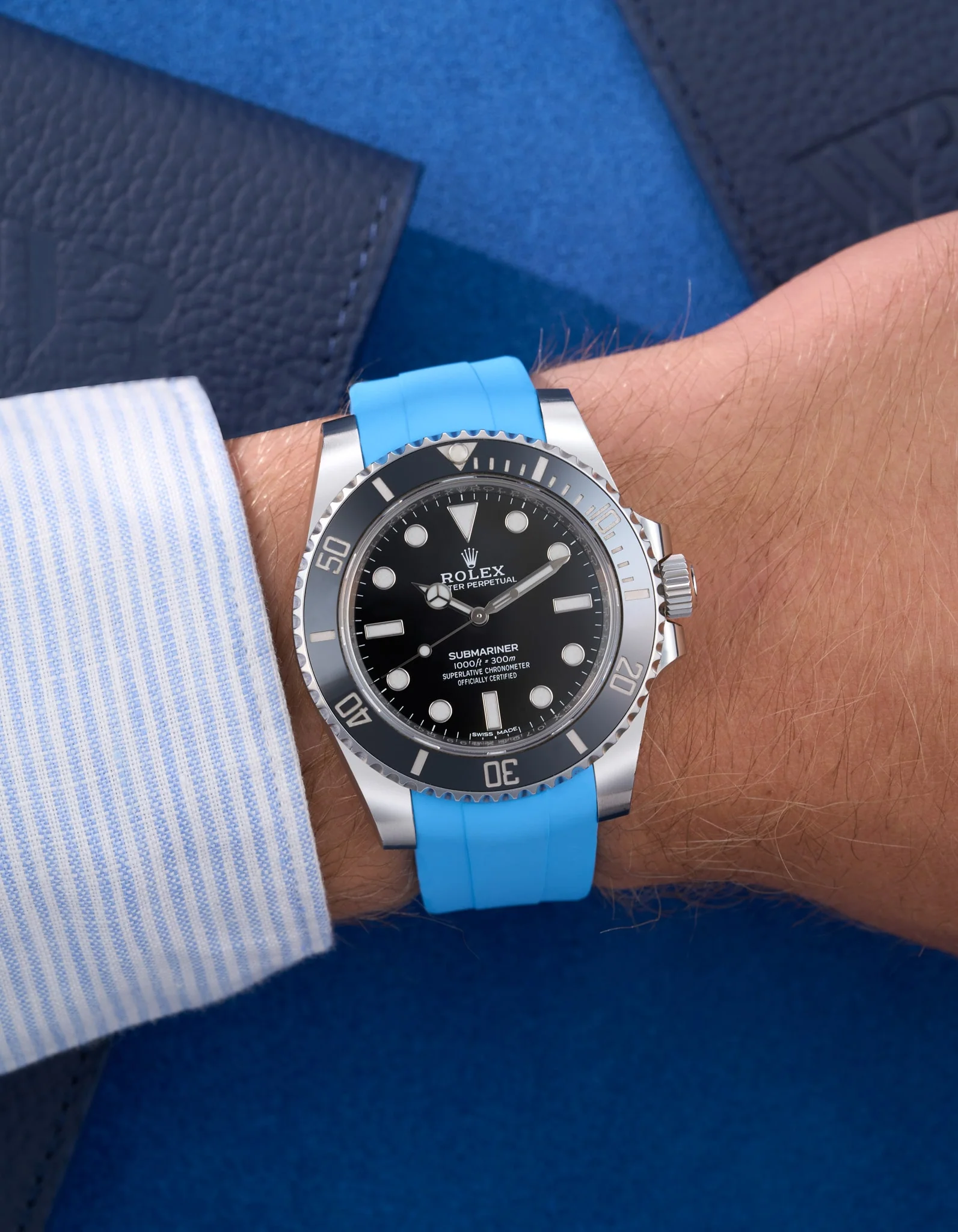 FKM Rubber Strap for Rolex Submariner 116610LN - Image 23
