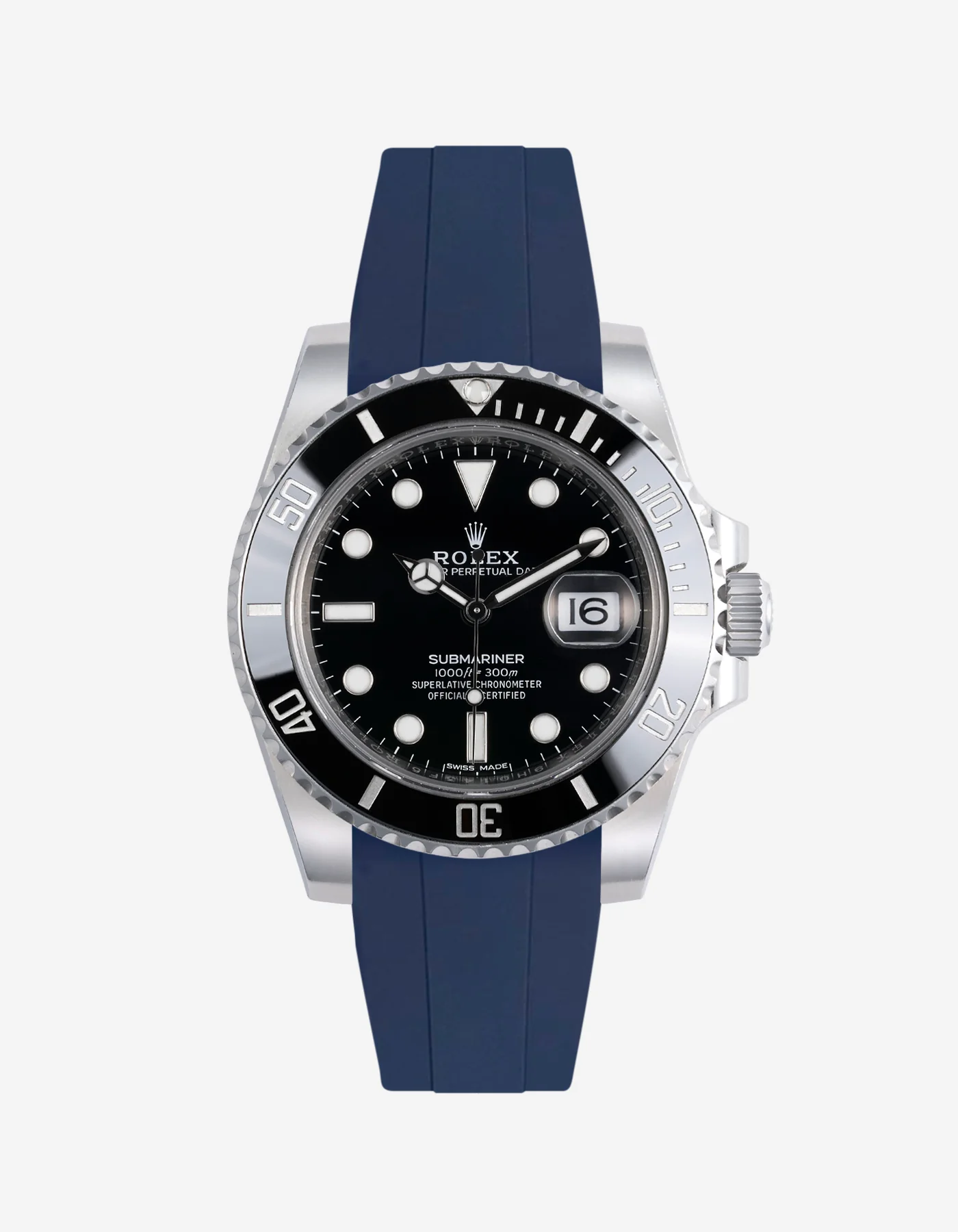 FKM Rubber Strap for Rolex Submariner 116610LN - Image 25
