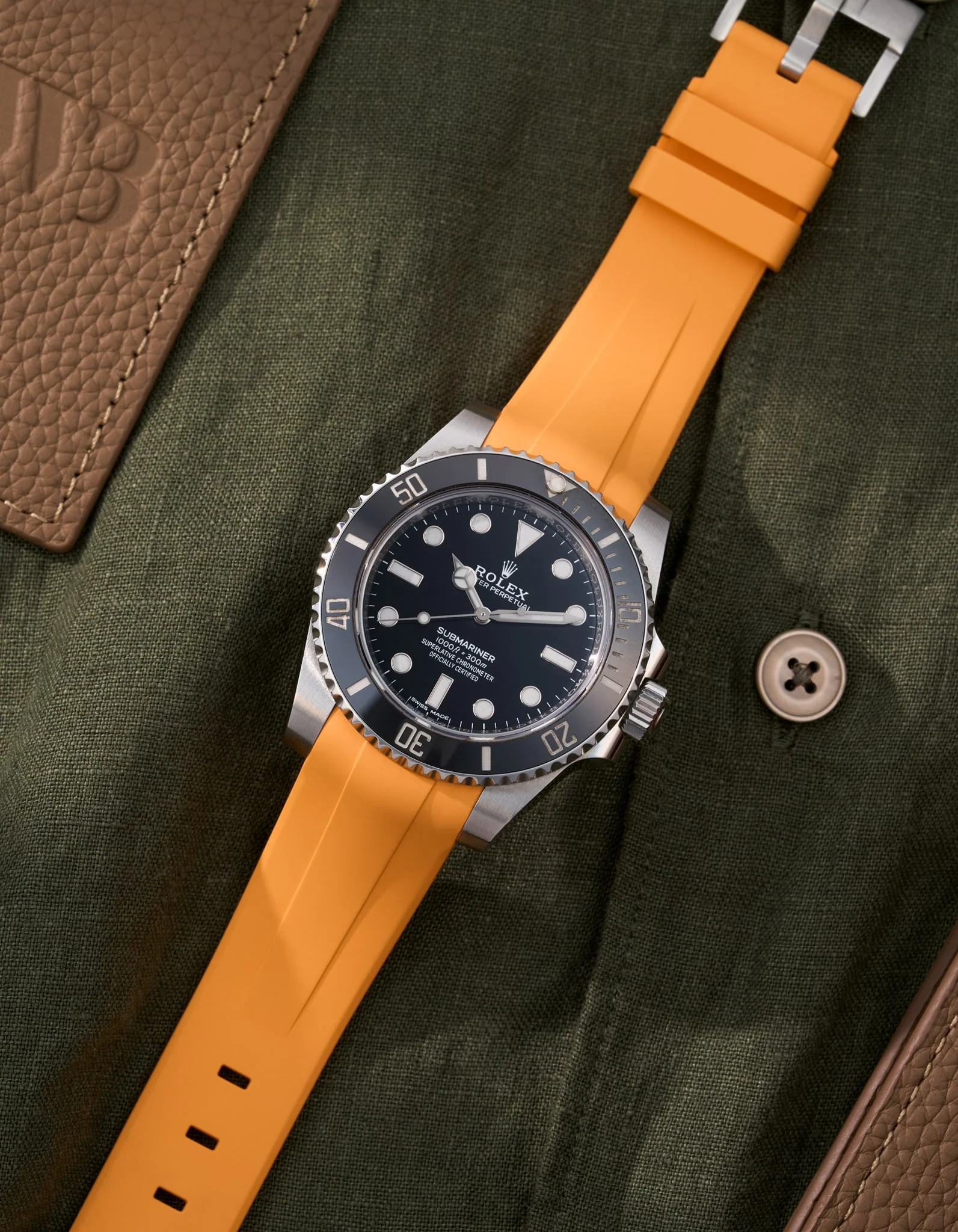 FKM Rubber Strap for Rolex Submariner 116610LN - Image 36