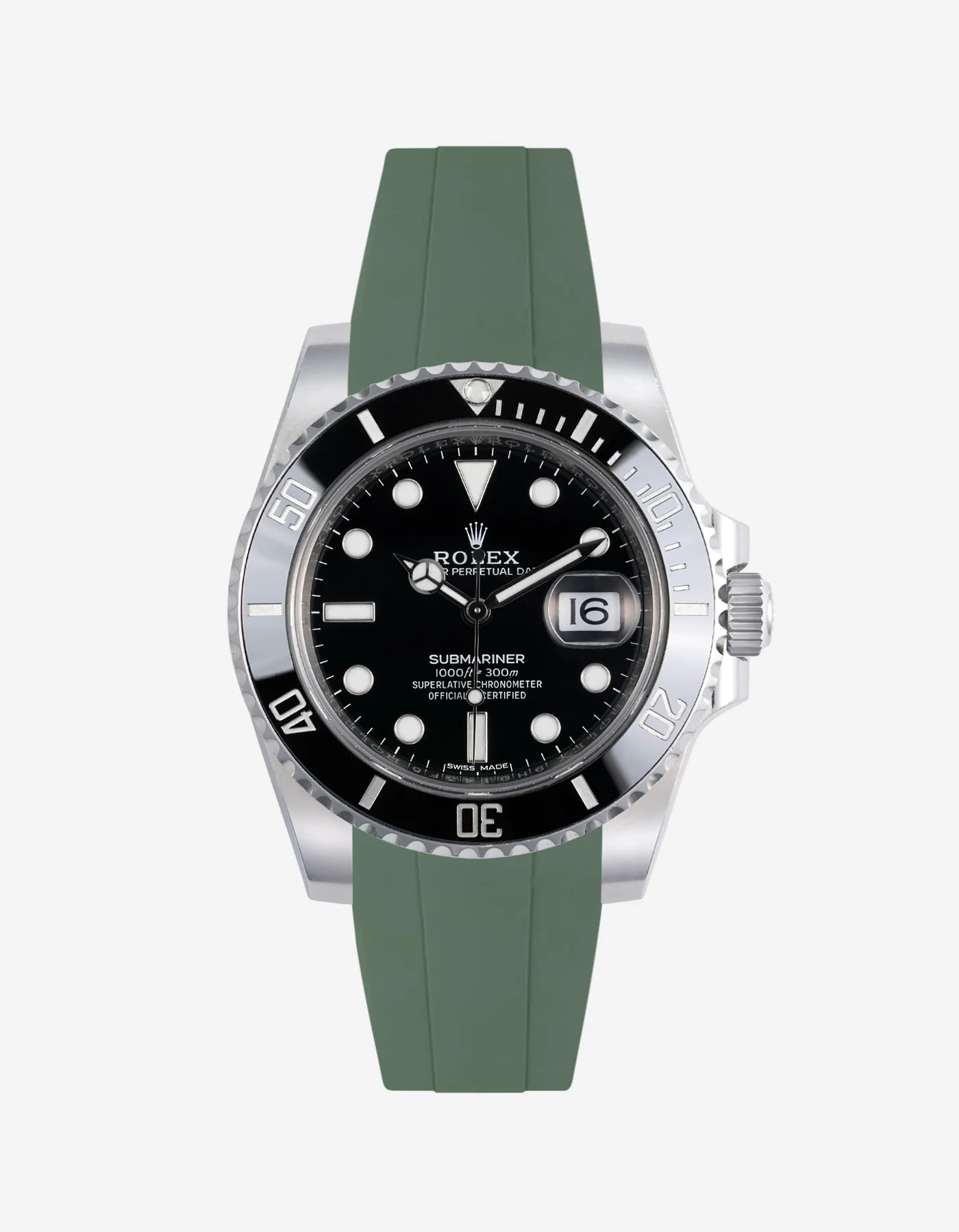FKM Rubber Strap for Rolex Submariner 116610LN - Image 6