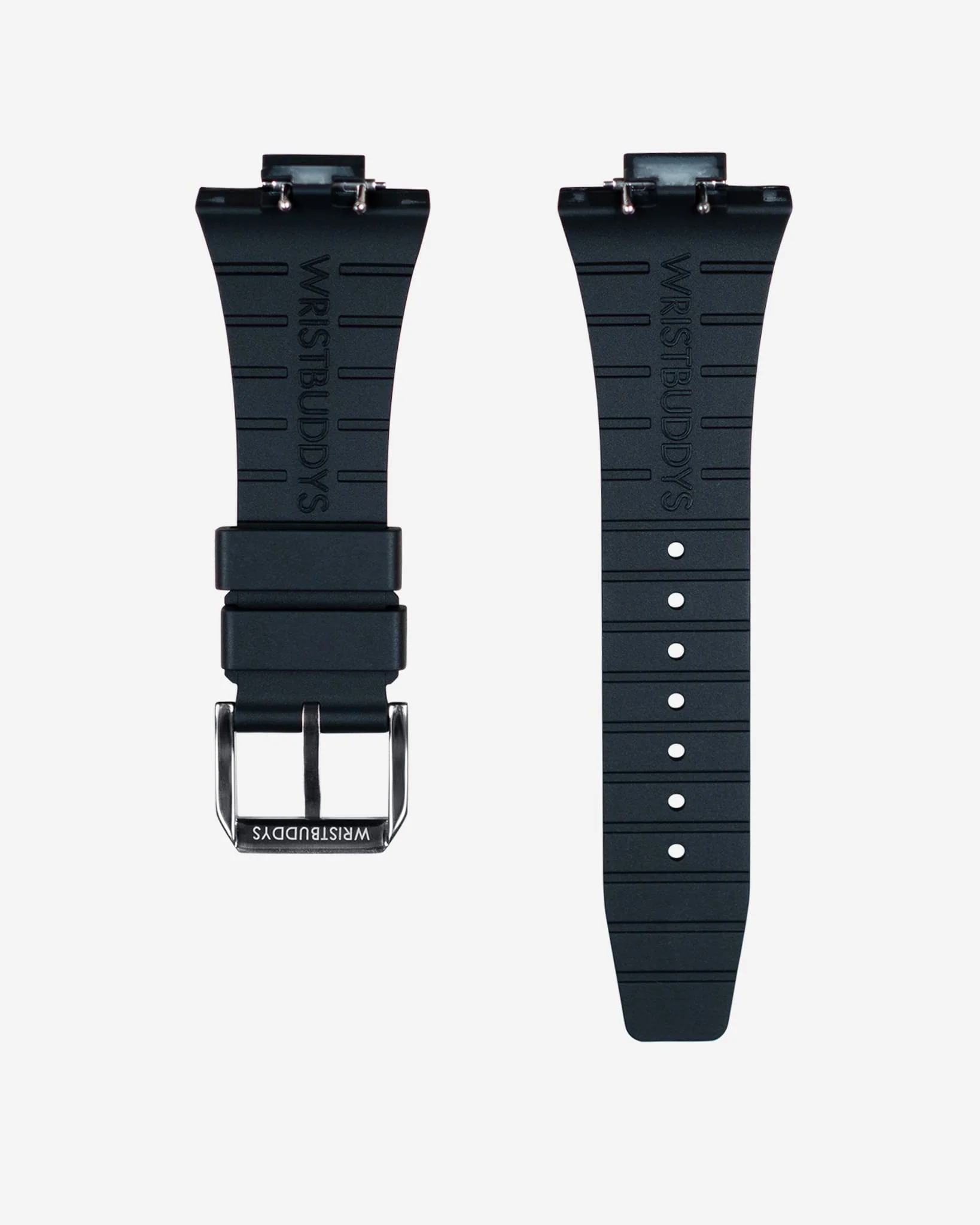 FKM Rubber Strap For Tissot PRX - Black - Image 6