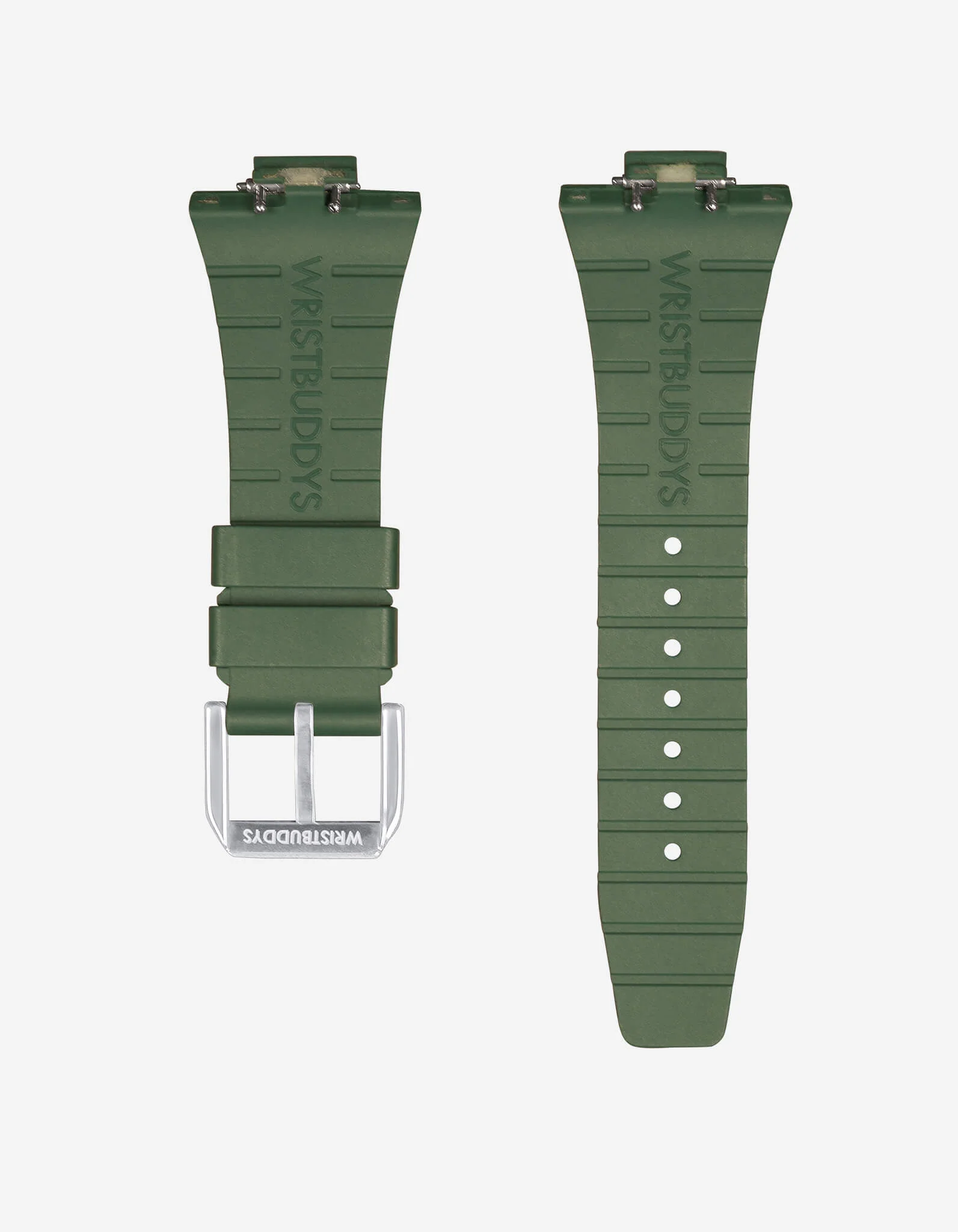 FKM Rubber Strap For Tissot PRX - Green - Image 9