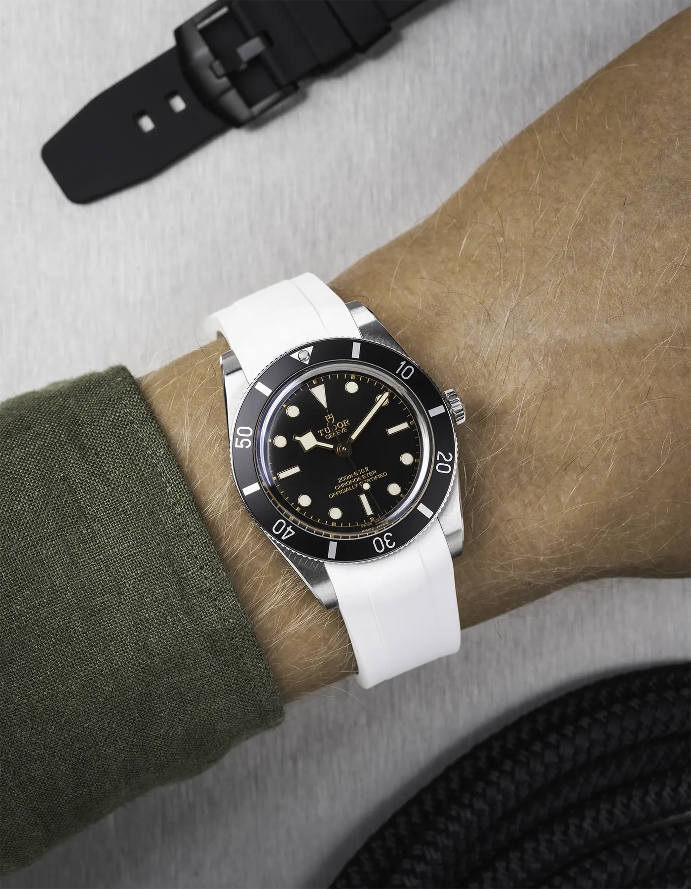 FKM Rubber Strap for Tudor BB54 - White - Image 3