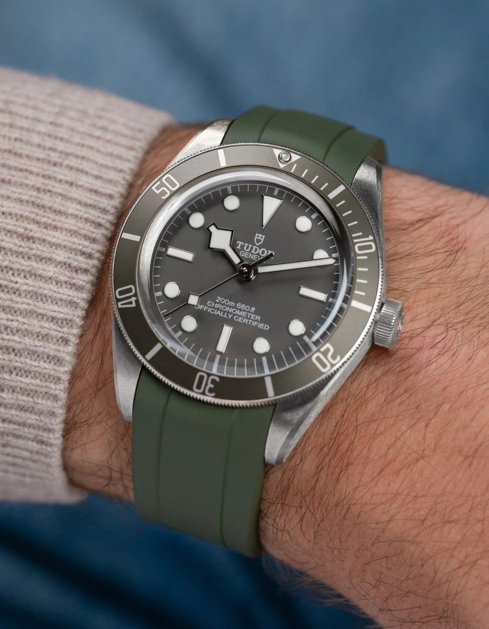 Rubber Strap for Tudor Black Bay 58 925 Silver - Image 3