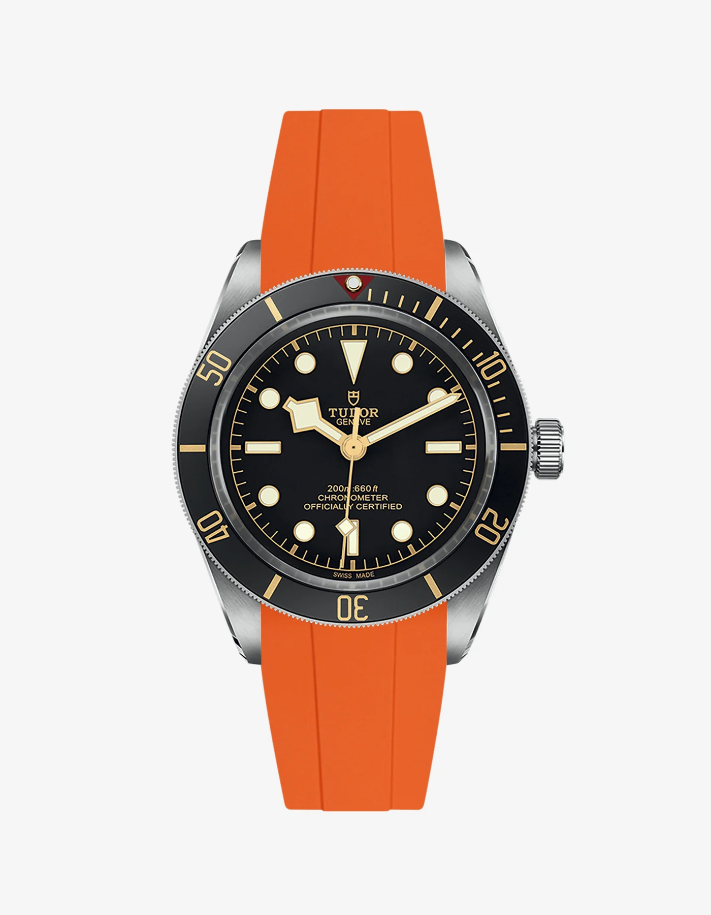 Rubber Strap for Tudor Black Bay 58 Black - Image 12