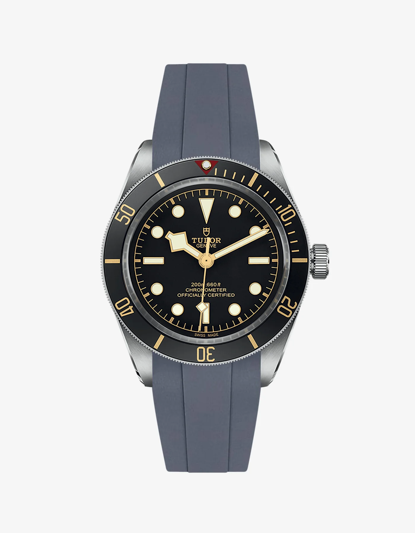 Rubber Strap for Tudor Black Bay 58 Black - Image 16