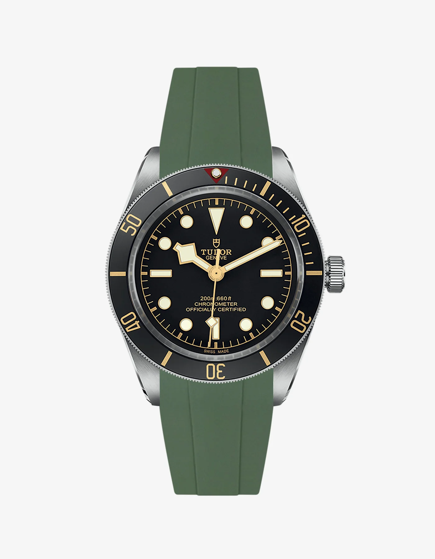 Rubber Strap for Tudor Black Bay 58 Black - Image 7